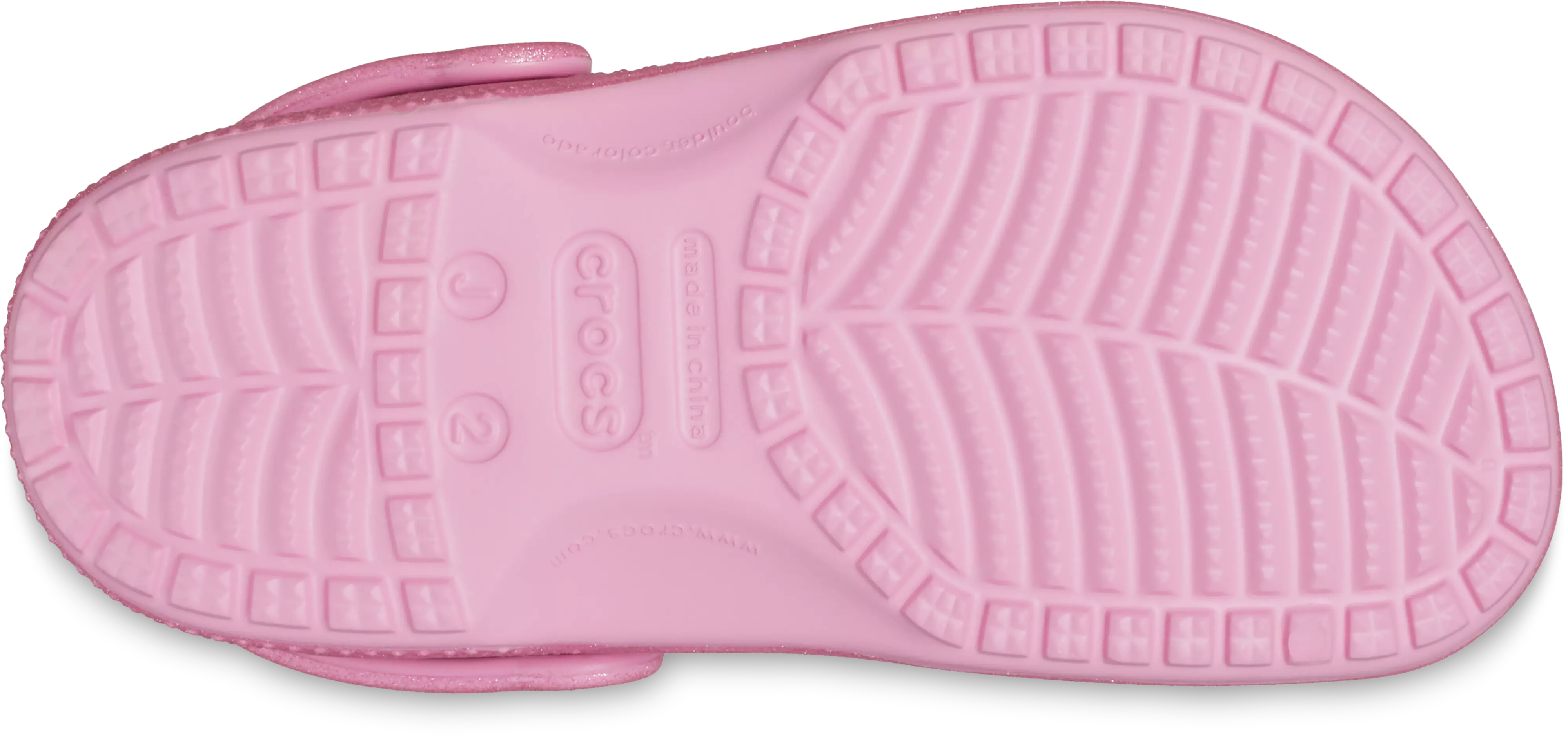 Crocs Classic "Pink Glitter" Preschool Girls' Clog - PINK