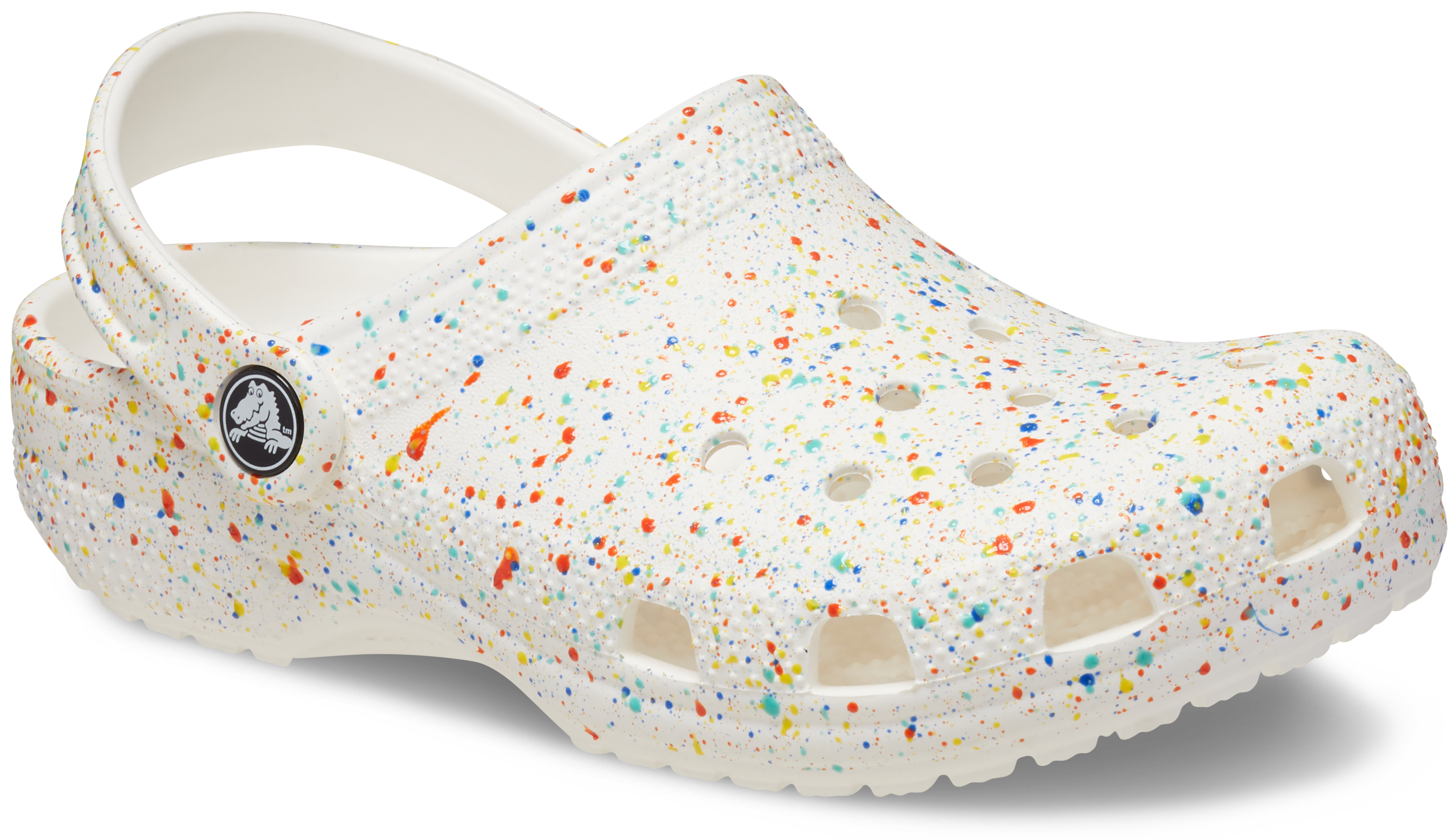 Crocs Classic "Paint Splatter" Preschool Girls' Clog