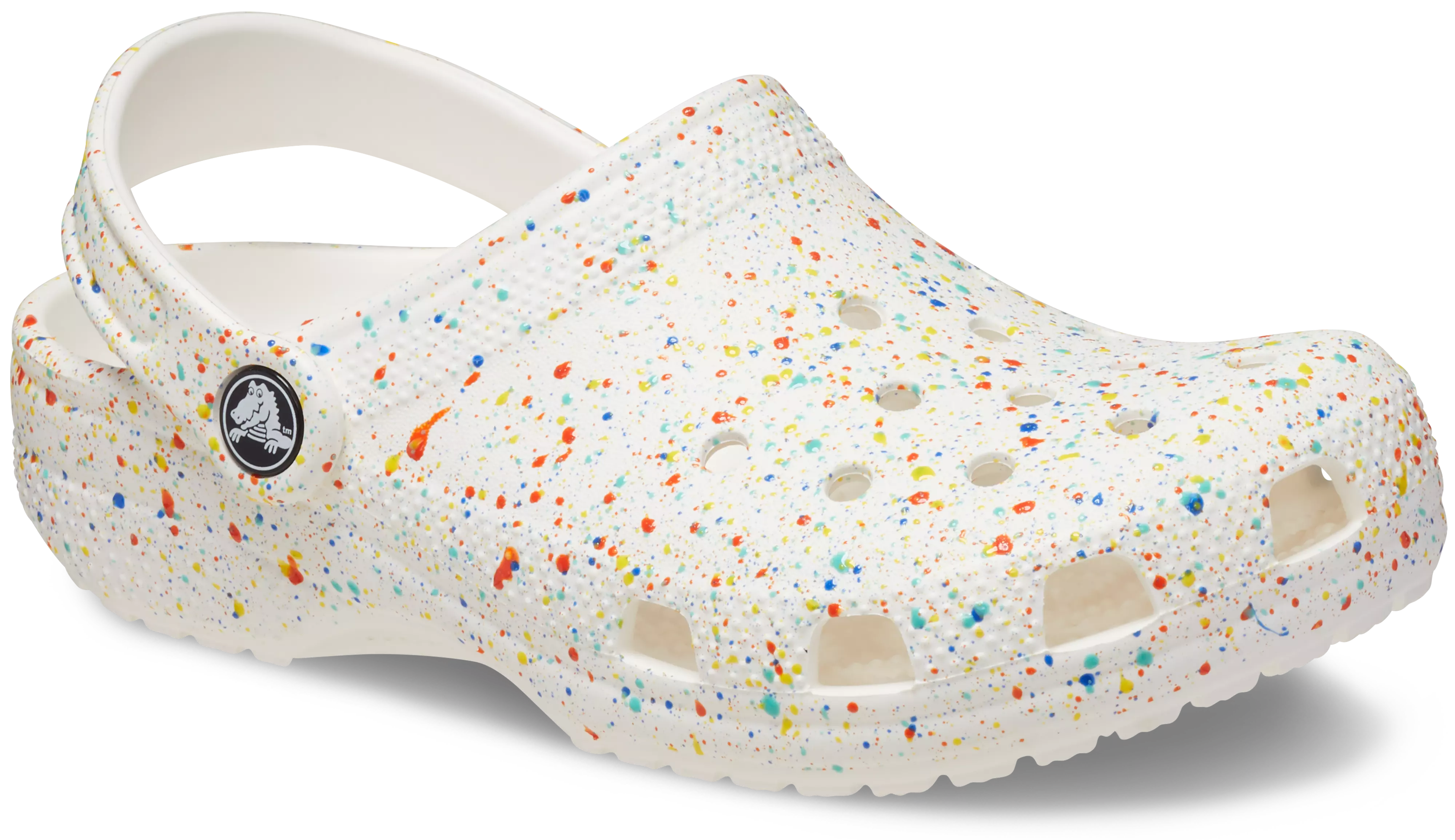 Crocs Classic "Paint Splatter" Preschool Girls' Clog - MULTI-COLOR
