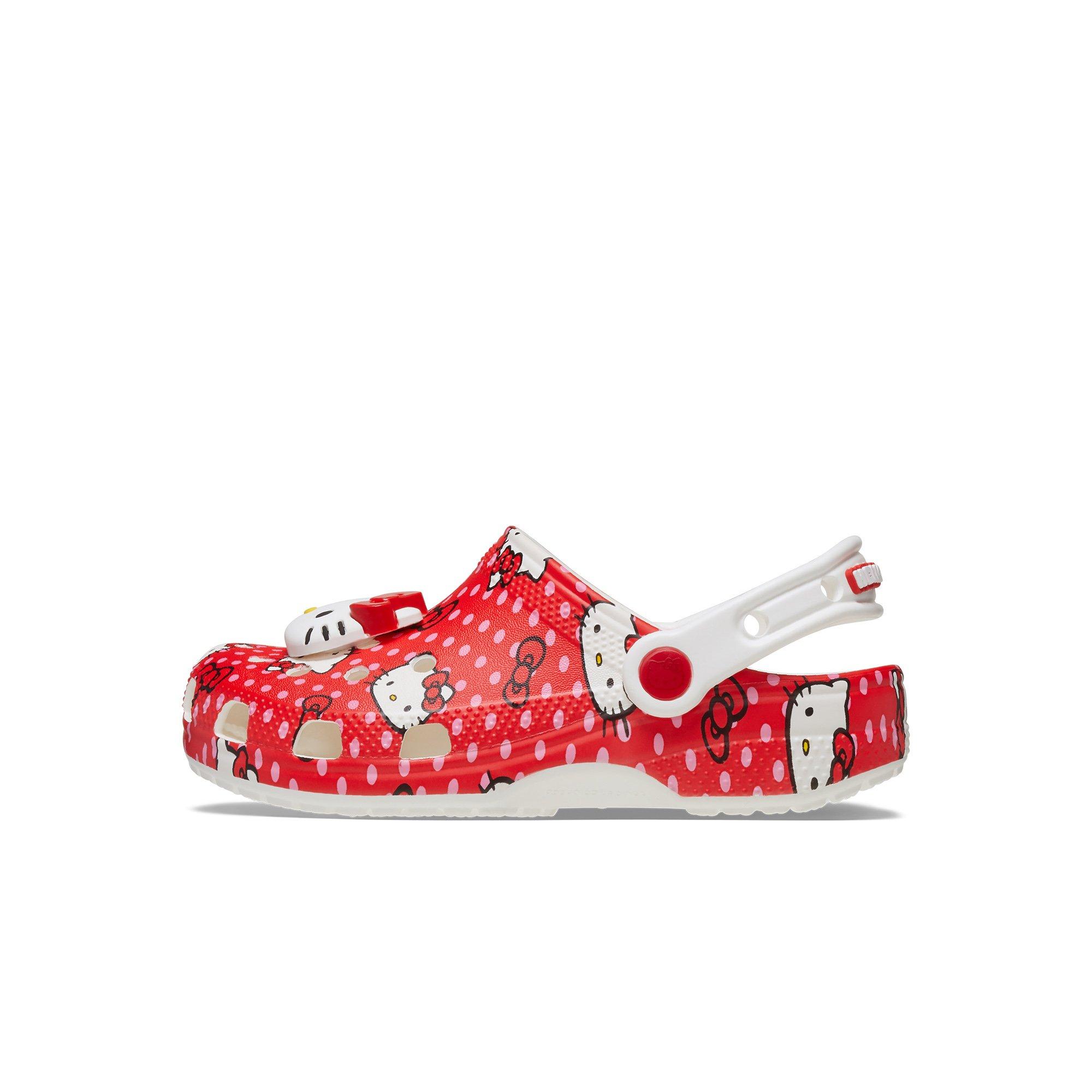 Crocs x Hello Kitty Classic Preschool Girls' Clog - RED Thumbnail View 2