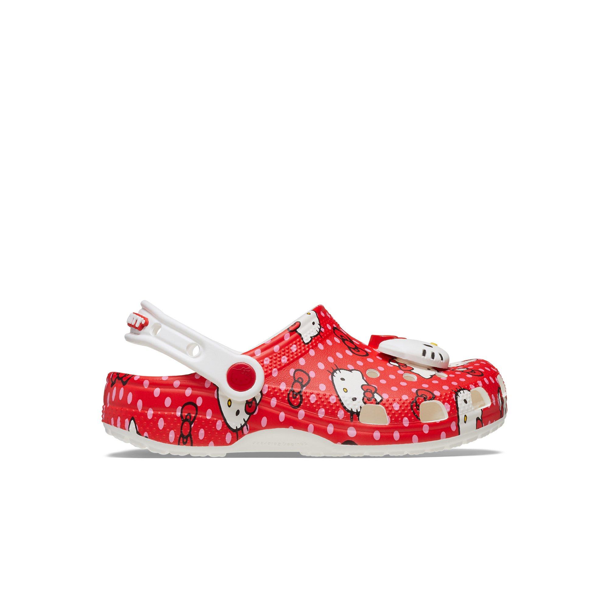 Crocs x Hello Kitty Classic Preschool Girls' Clog - RED Thumbnail View 1