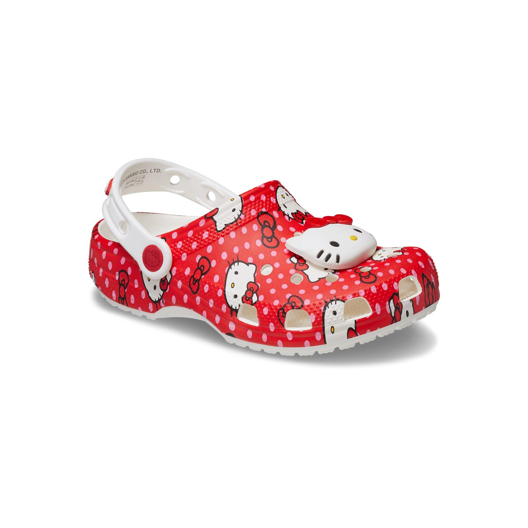 Crocs x Hello Kitty Classic Preschool Girls' Clog - RED Thumbnail View 4