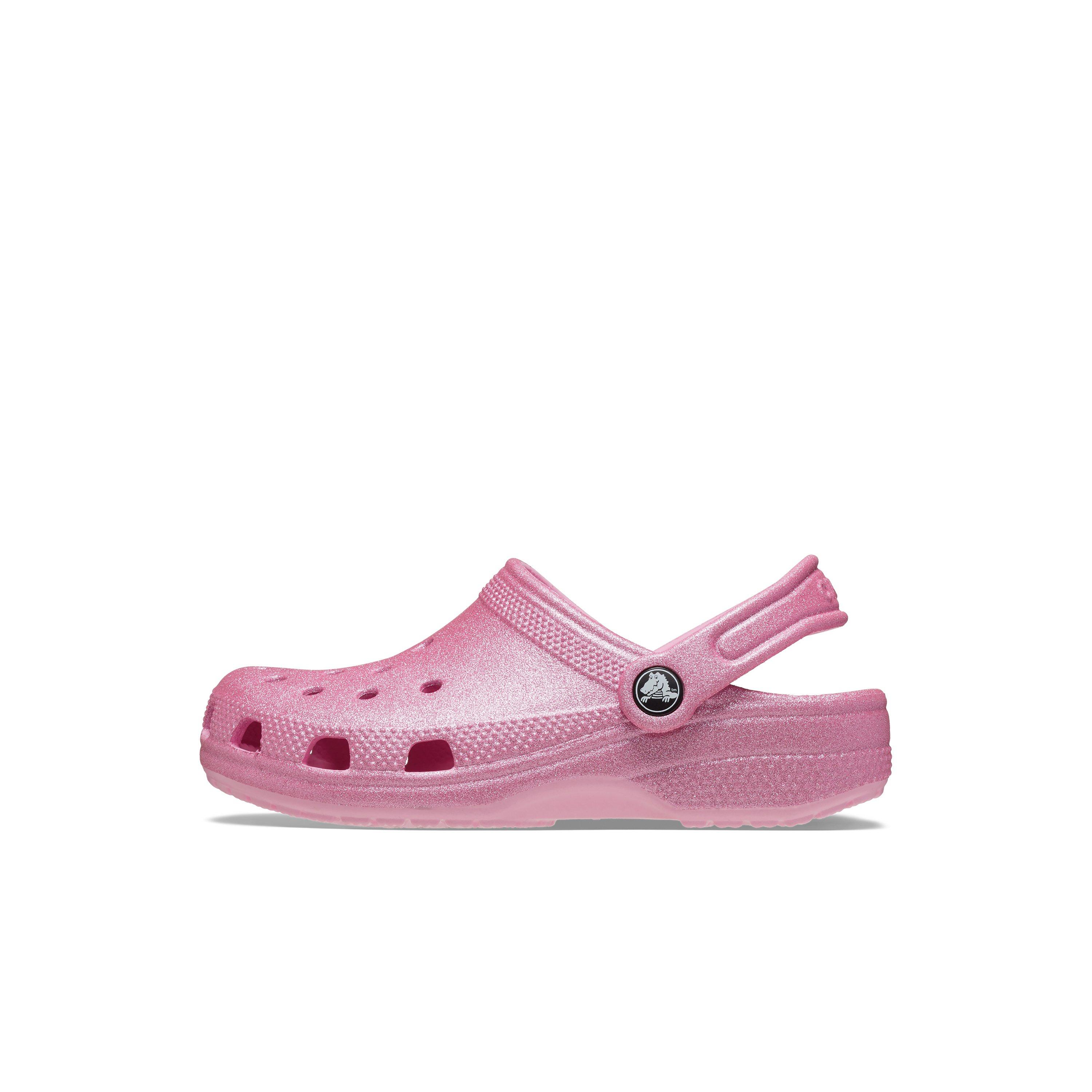 Crocs Classic Toddler Girls' "Pink Glitter" Clog