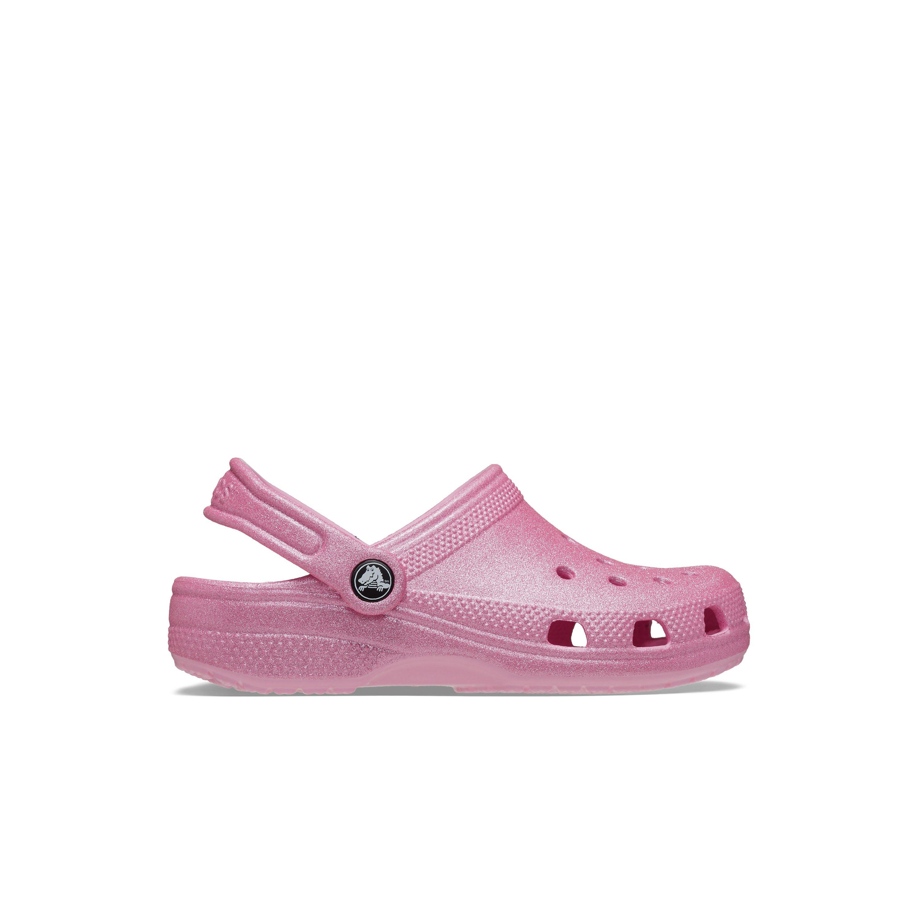 Crocs Classic Toddler Girls' "Pink Glitter" Clog