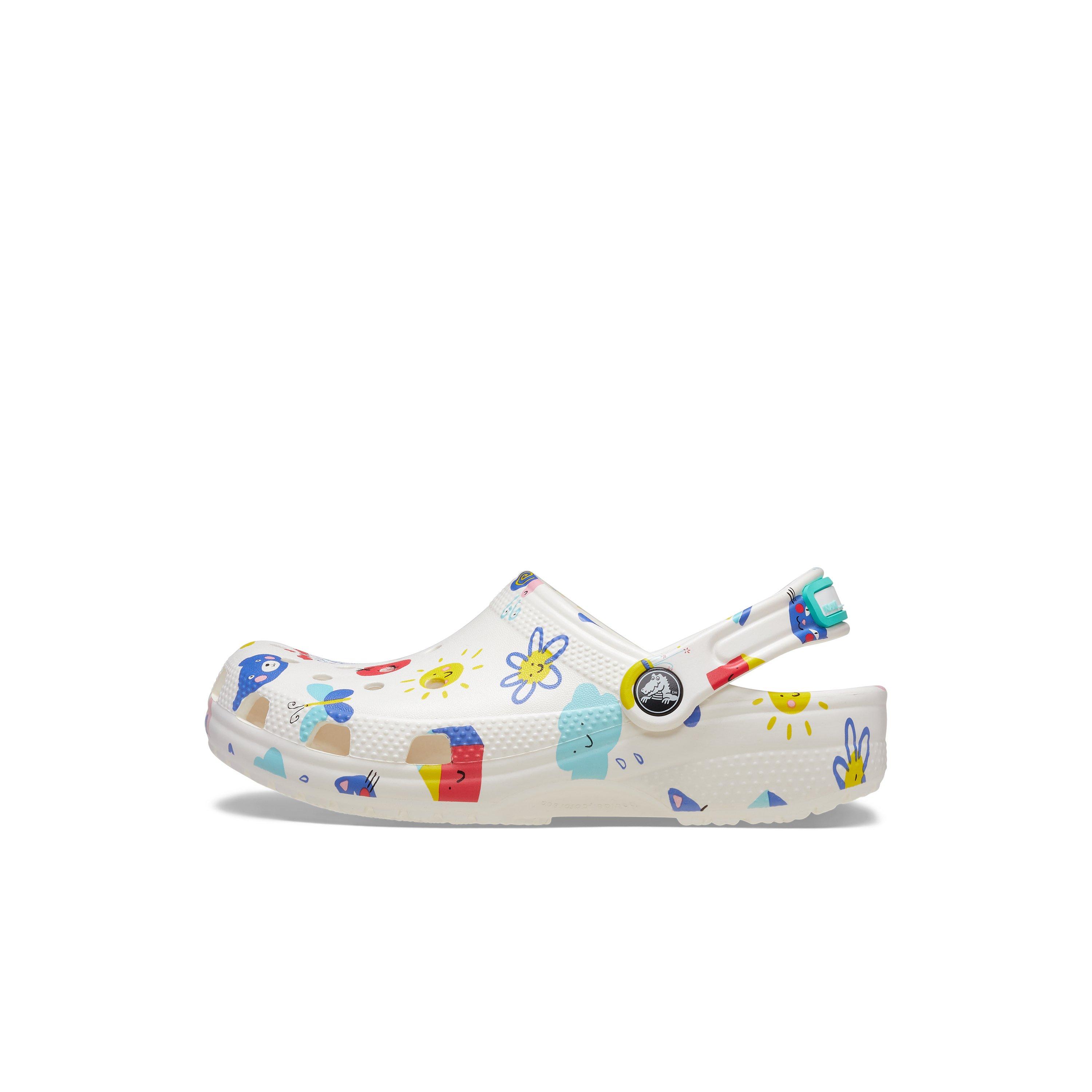 Crocs Classic Toddler Kids' "Doodle Print" Clog