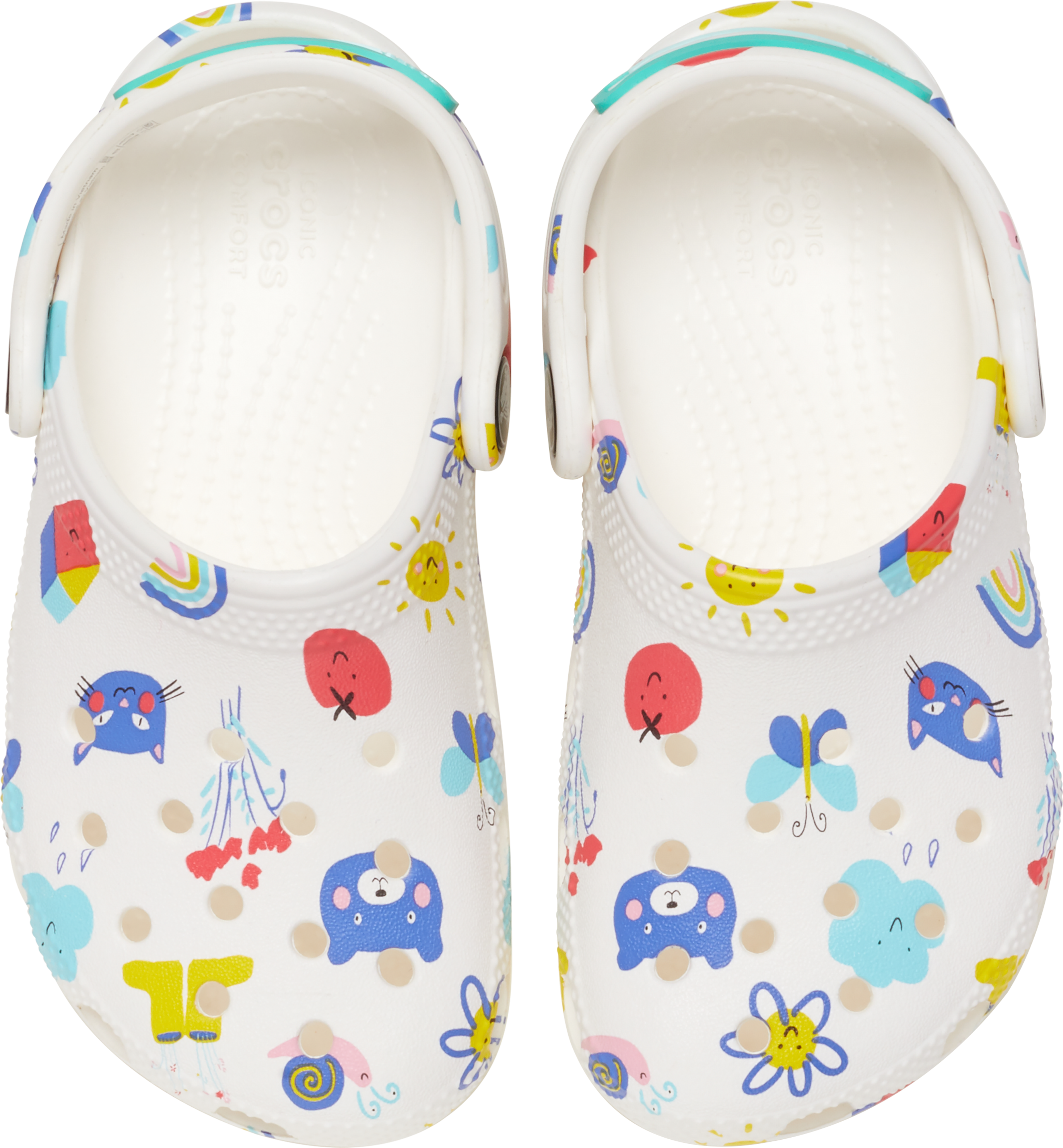 Crocs Classic Toddler Kids' "Doodle Print" Clog