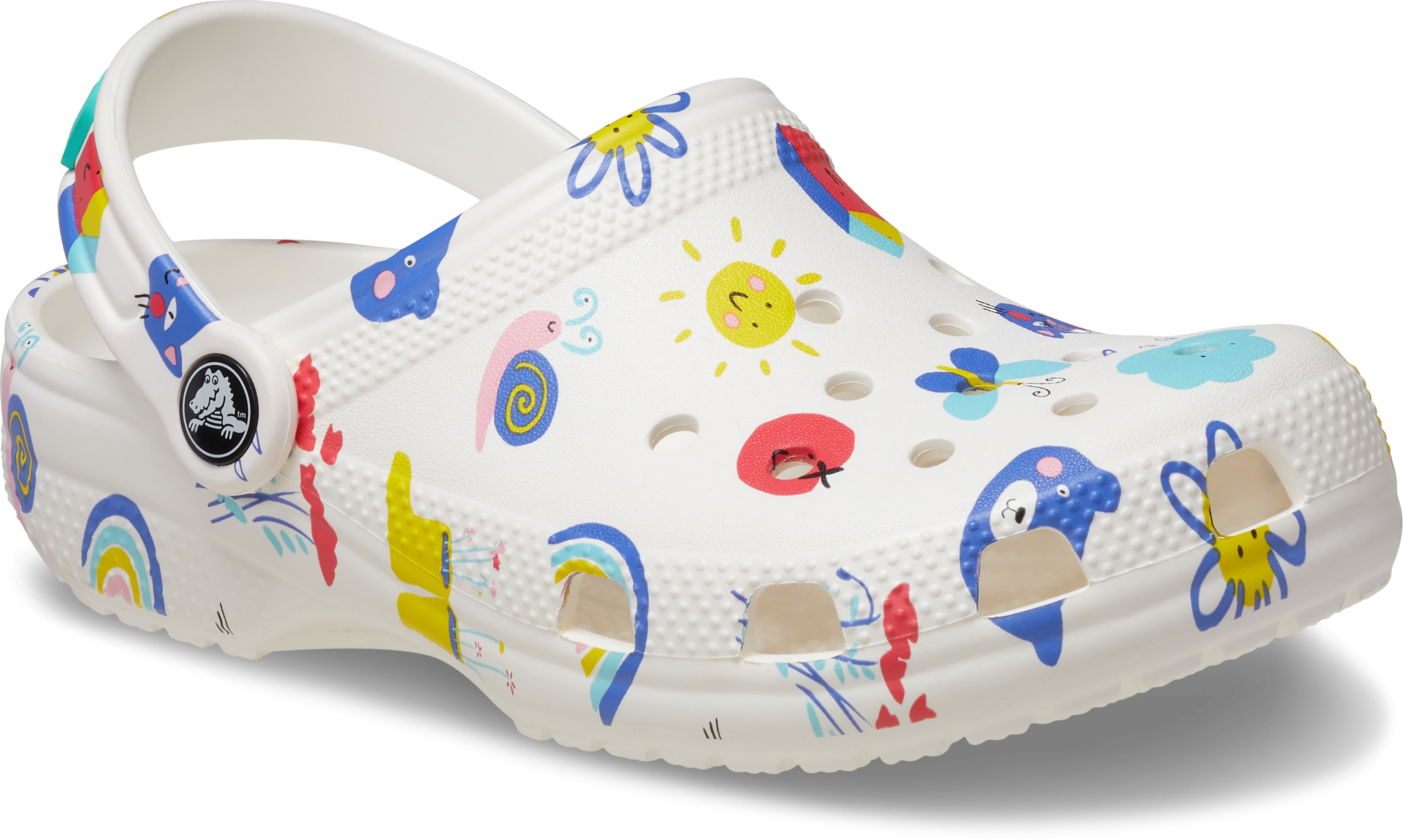 Crocs Classic Toddler Kids' "Doodle Print" Clog