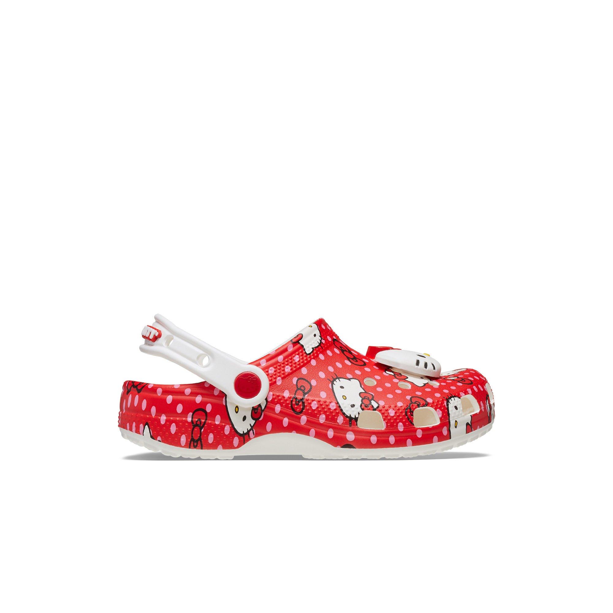 Crocs x Hello Kitty Classic Toddler Girls' Clog - RED Thumbnail View 1