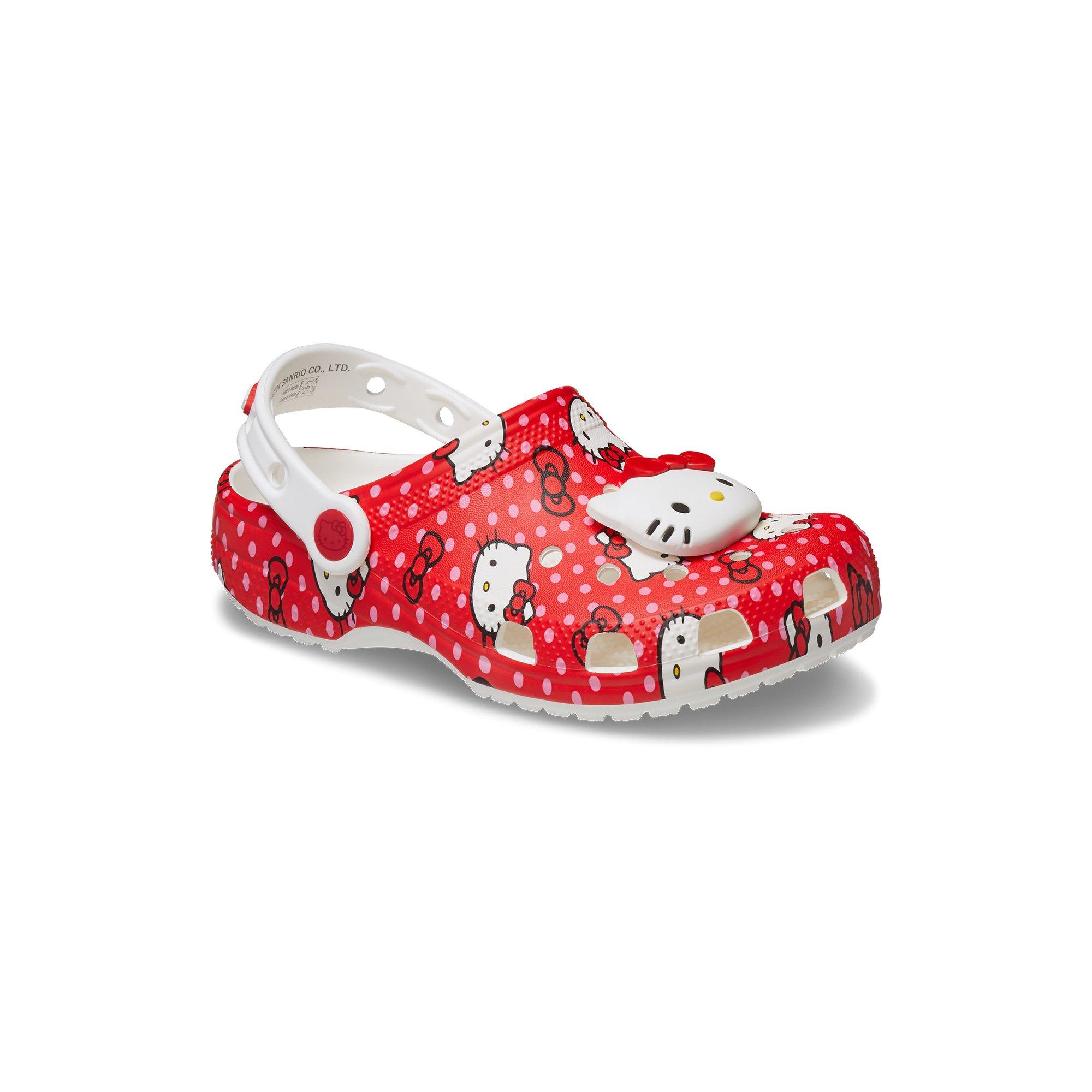 Crocs x Hello Kitty Classic Toddler Girls' Clog - RED Thumbnail View 6