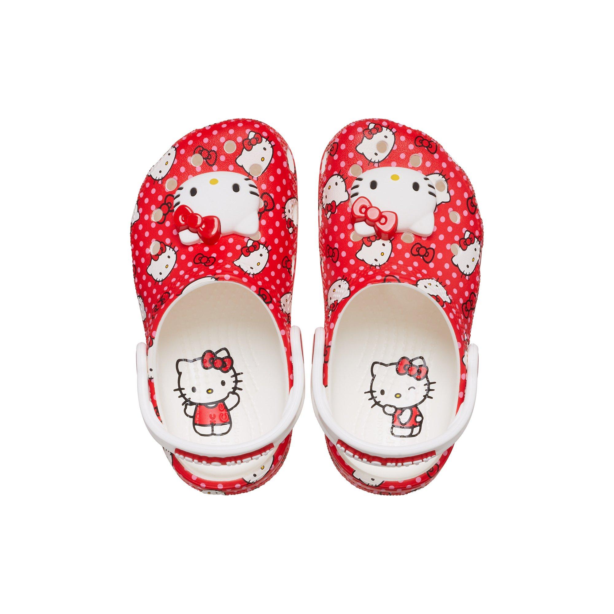 Crocs x Hello Kitty Classic Toddler Girls' Clog - RED Thumbnail View 4