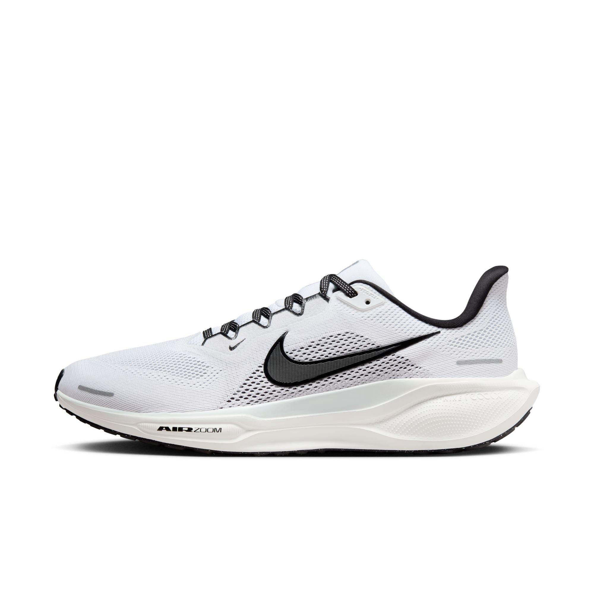 Nike Pegasus 41 "White/Black/Pure Platinum/Summit White" Men's Running Shoe - WHITE/BLACK Thumbnail View 3