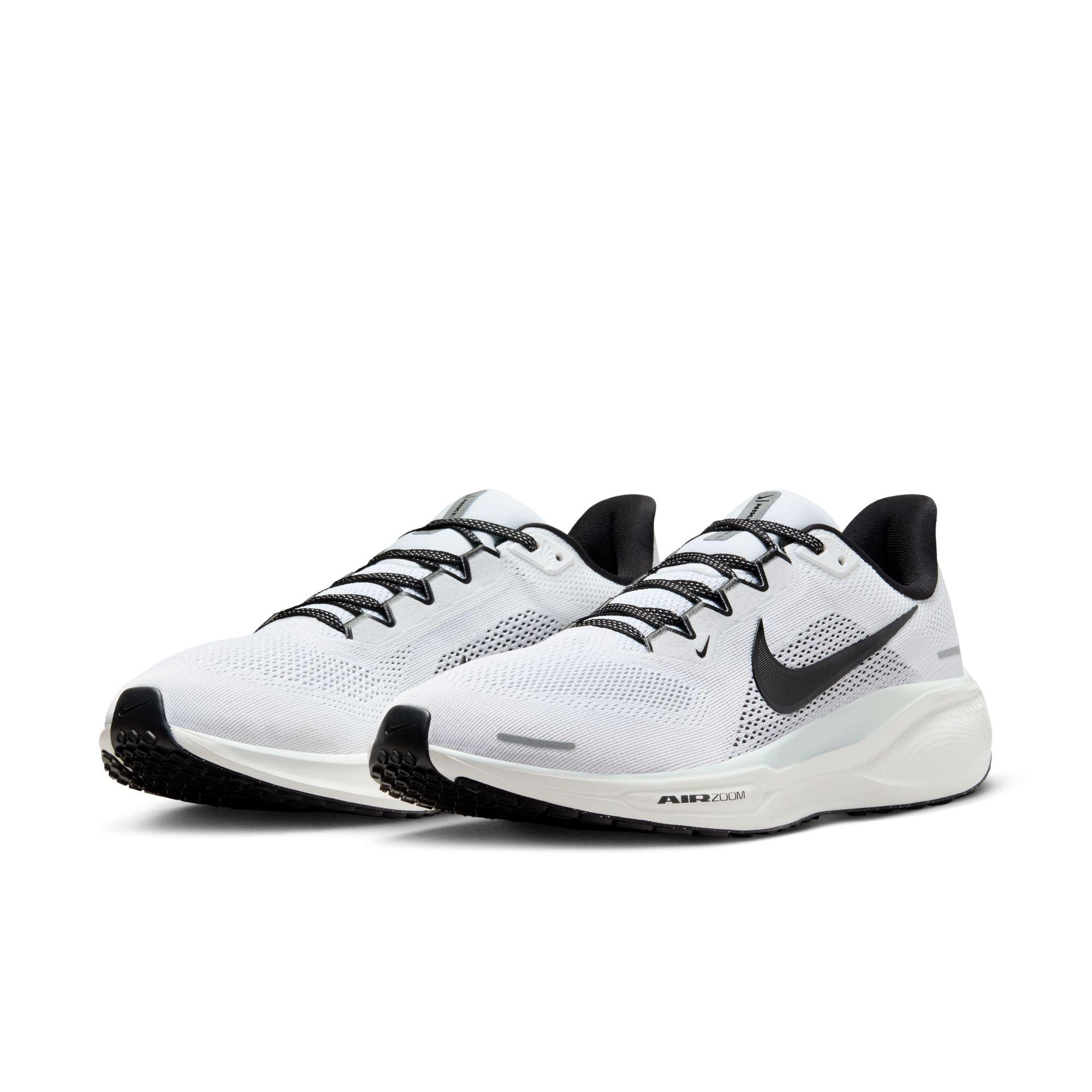 Nike Pegasus 41 "White/Black/Pure Platinum/Summit White" Men's Running Shoe - WHITE/BLACK Thumbnail View 5