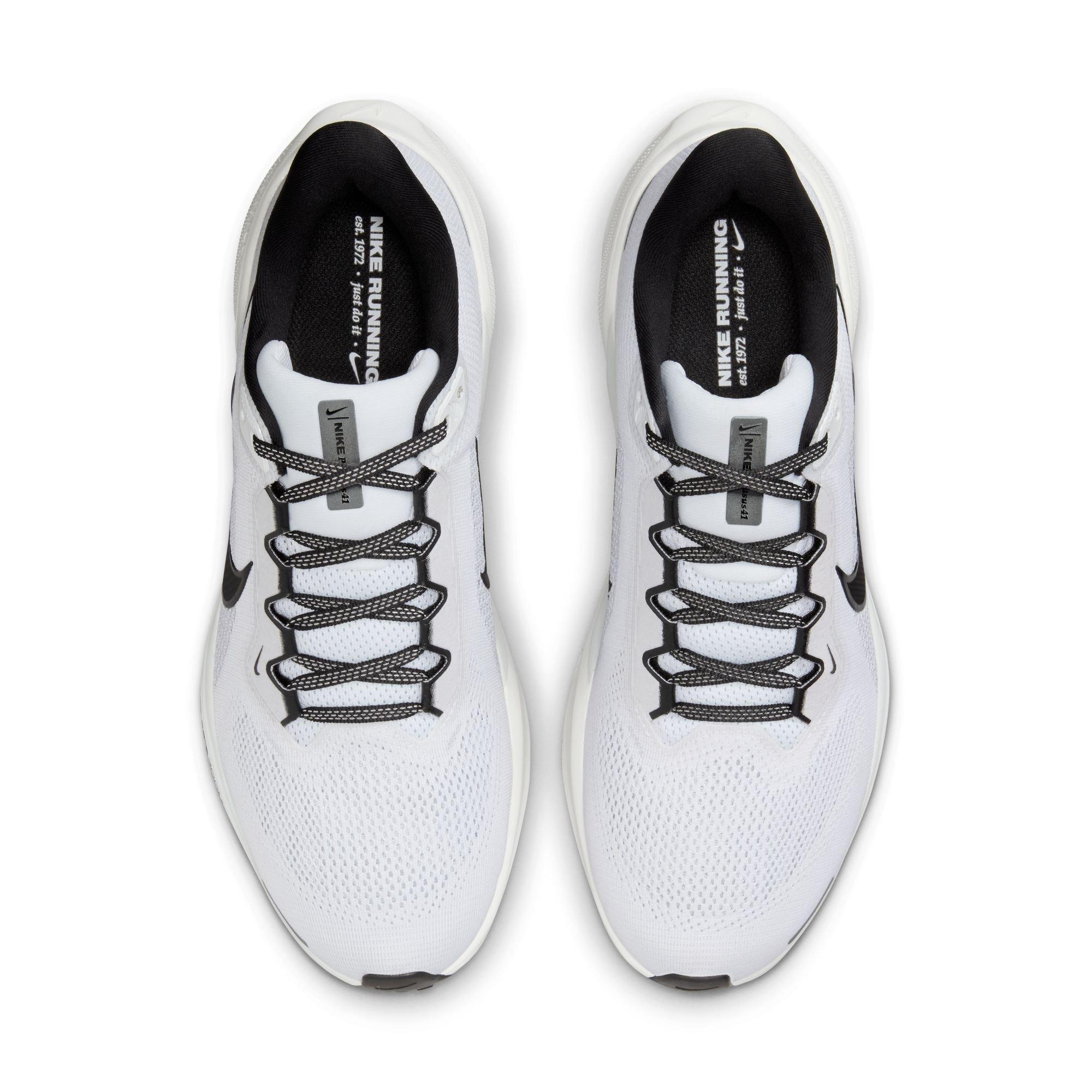 Nike Pegasus 41 "White/Black/Pure Platinum/Summit White" Men's Running Shoe - WHITE/BLACK Thumbnail View 6