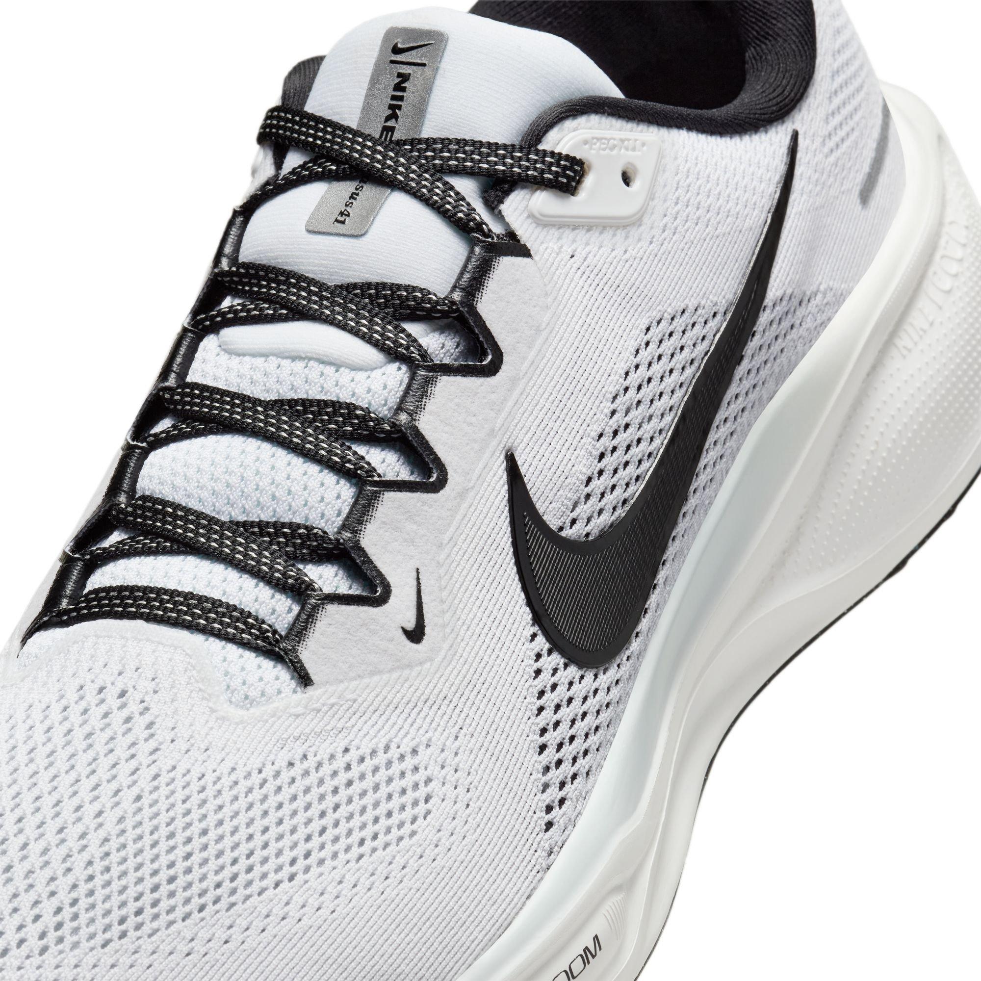 Nike Pegasus 41 "White/Black/Pure Platinum/Summit White" Men's Running Shoe - WHITE/BLACK Thumbnail View 10
