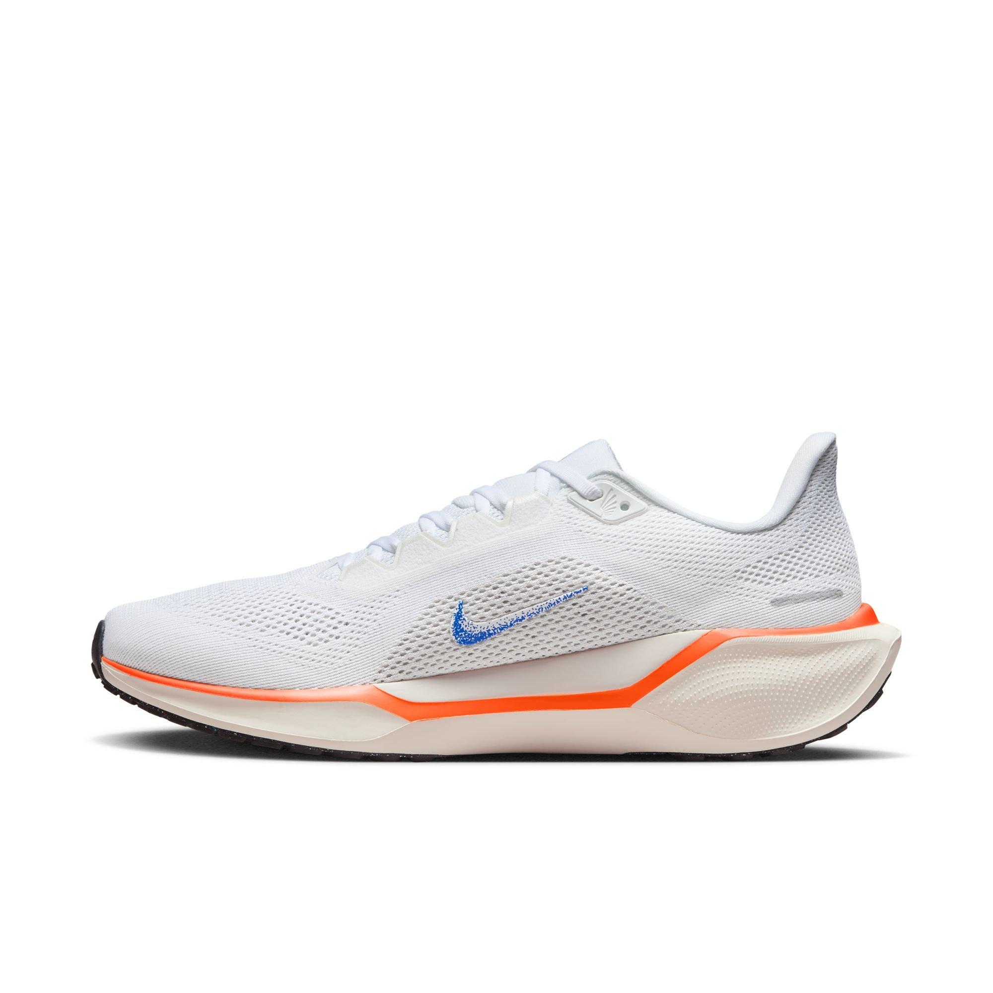 Nike Pegasus 41 "Blueprint" Men's Road Running Shoe - WHITE/ORANGE/BLUE Thumbnail View 8