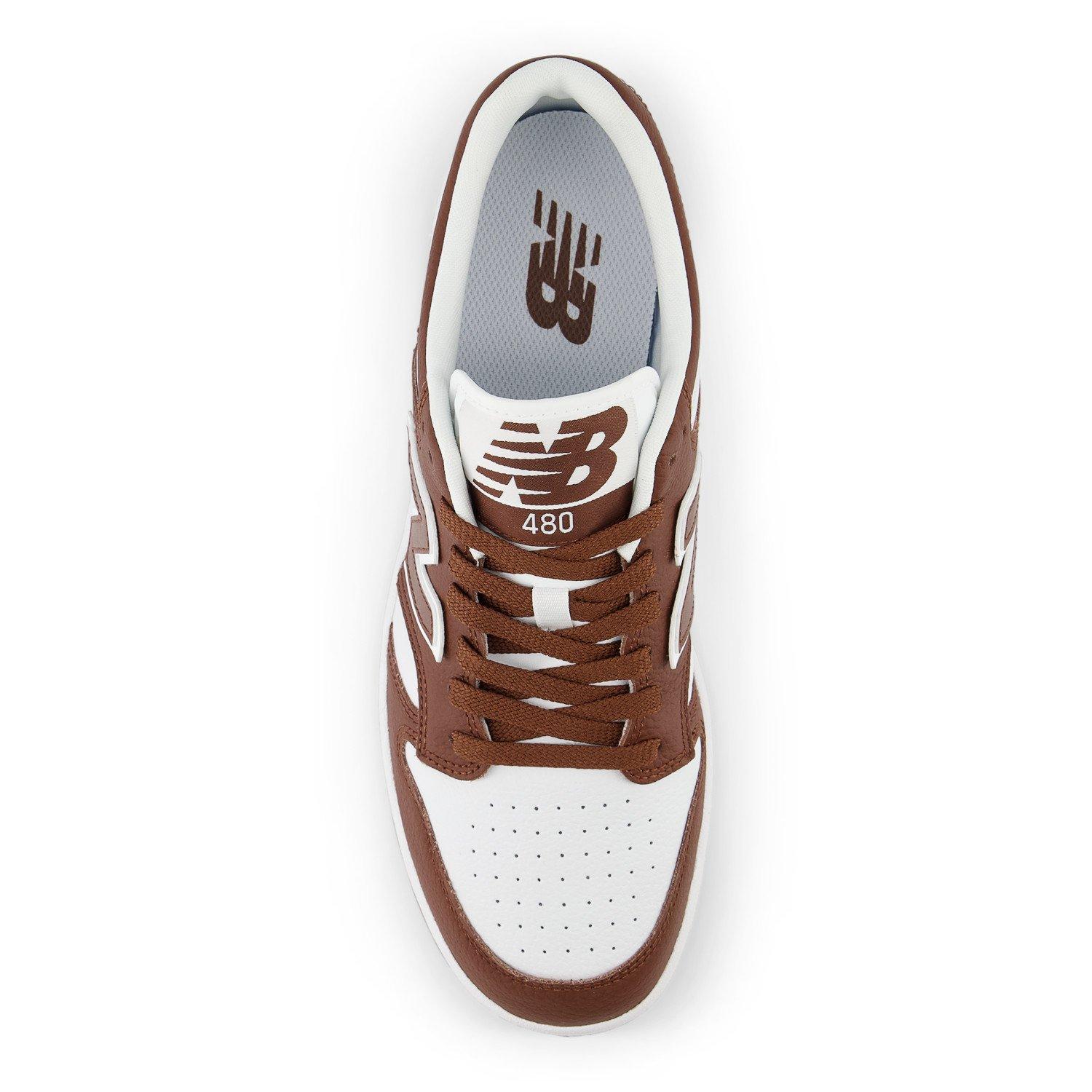 New Balance 480 Brown White Unisex Shoe