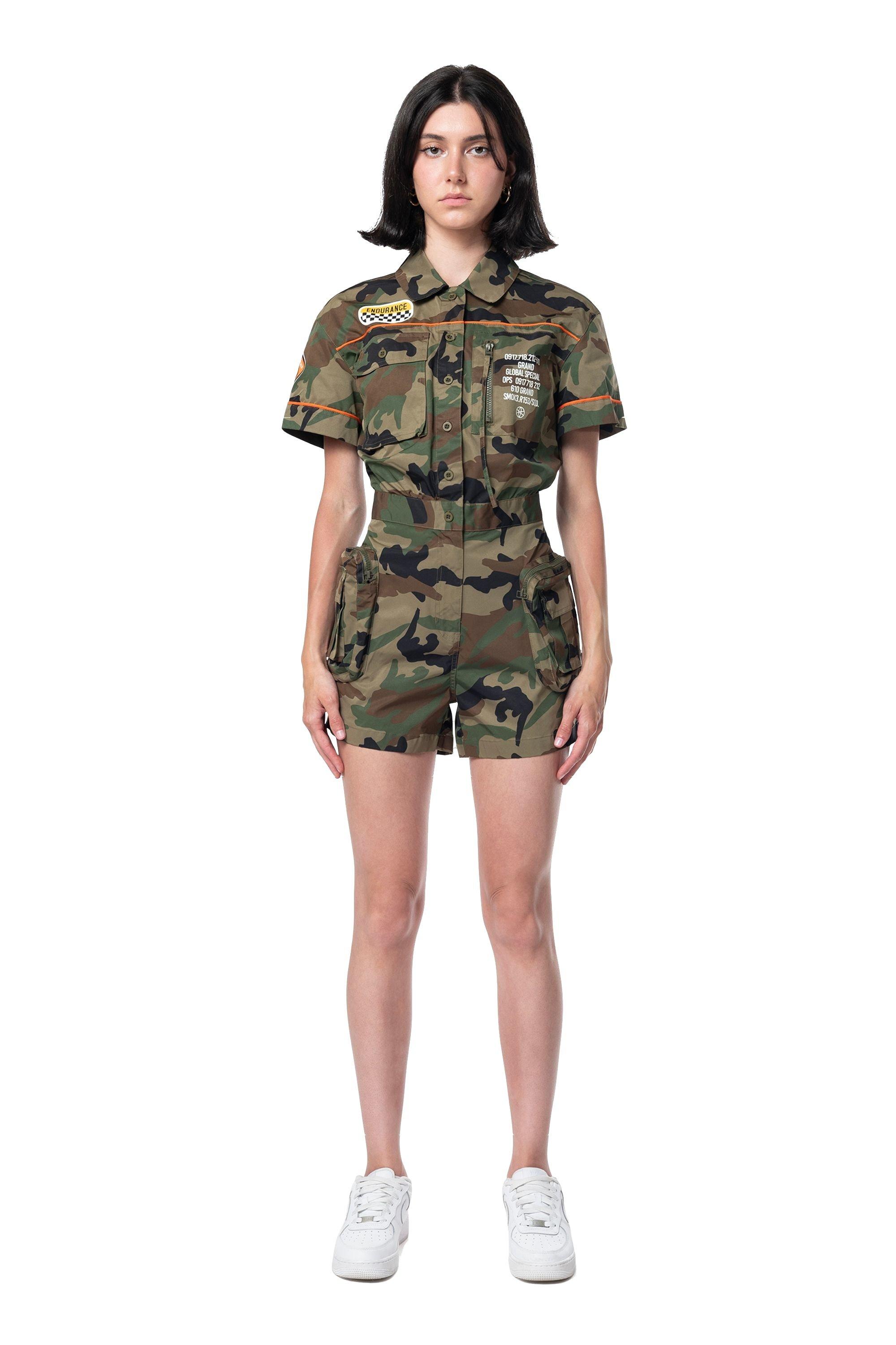 Smoke Rise Women's Romper - Camo - CAMOUFLAGE Thumbnail View 1