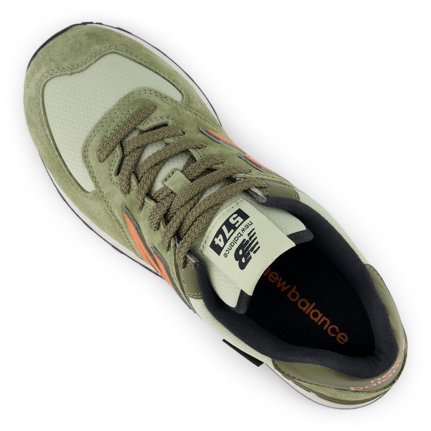 New Balance 574 Men's "Green/Orange" Shoe