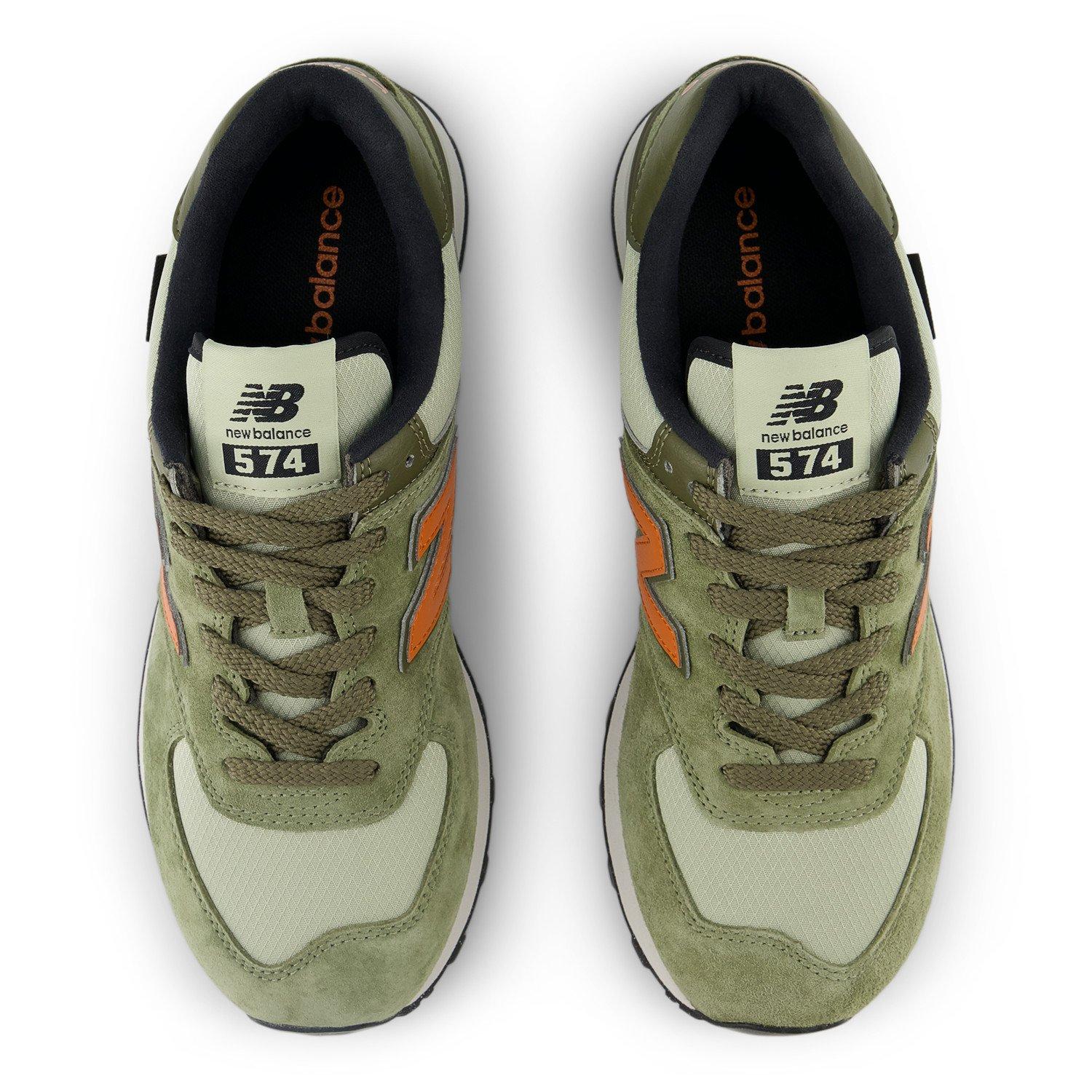 New Balance 574 Men's "Green/Orange" Shoe