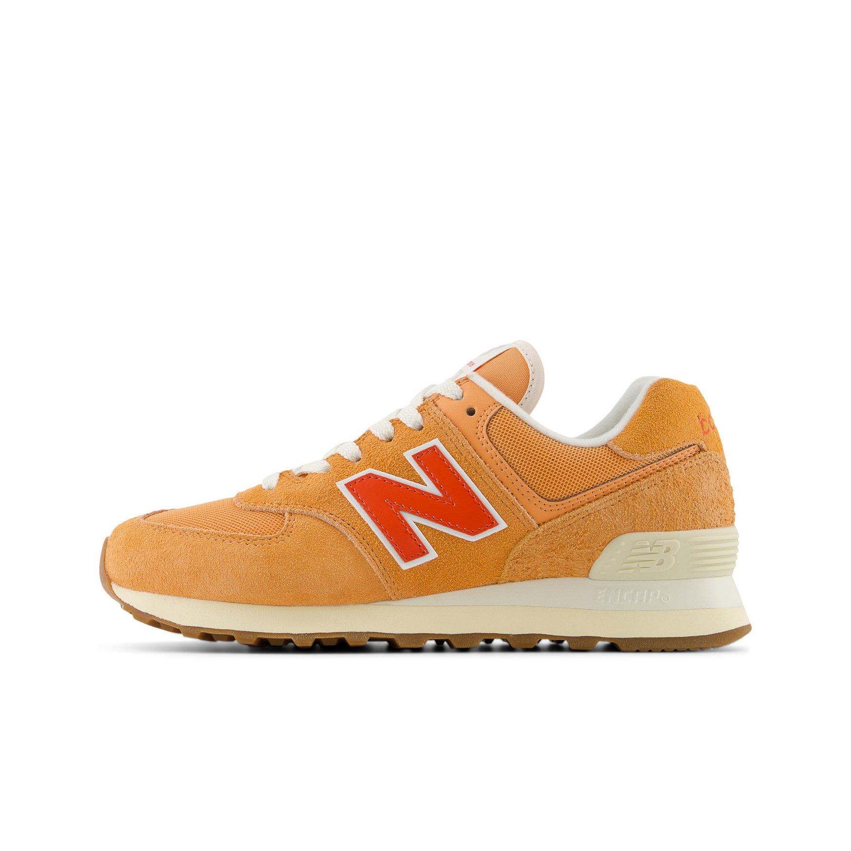 New Balance 574 Women's "Orange/White" Shoe