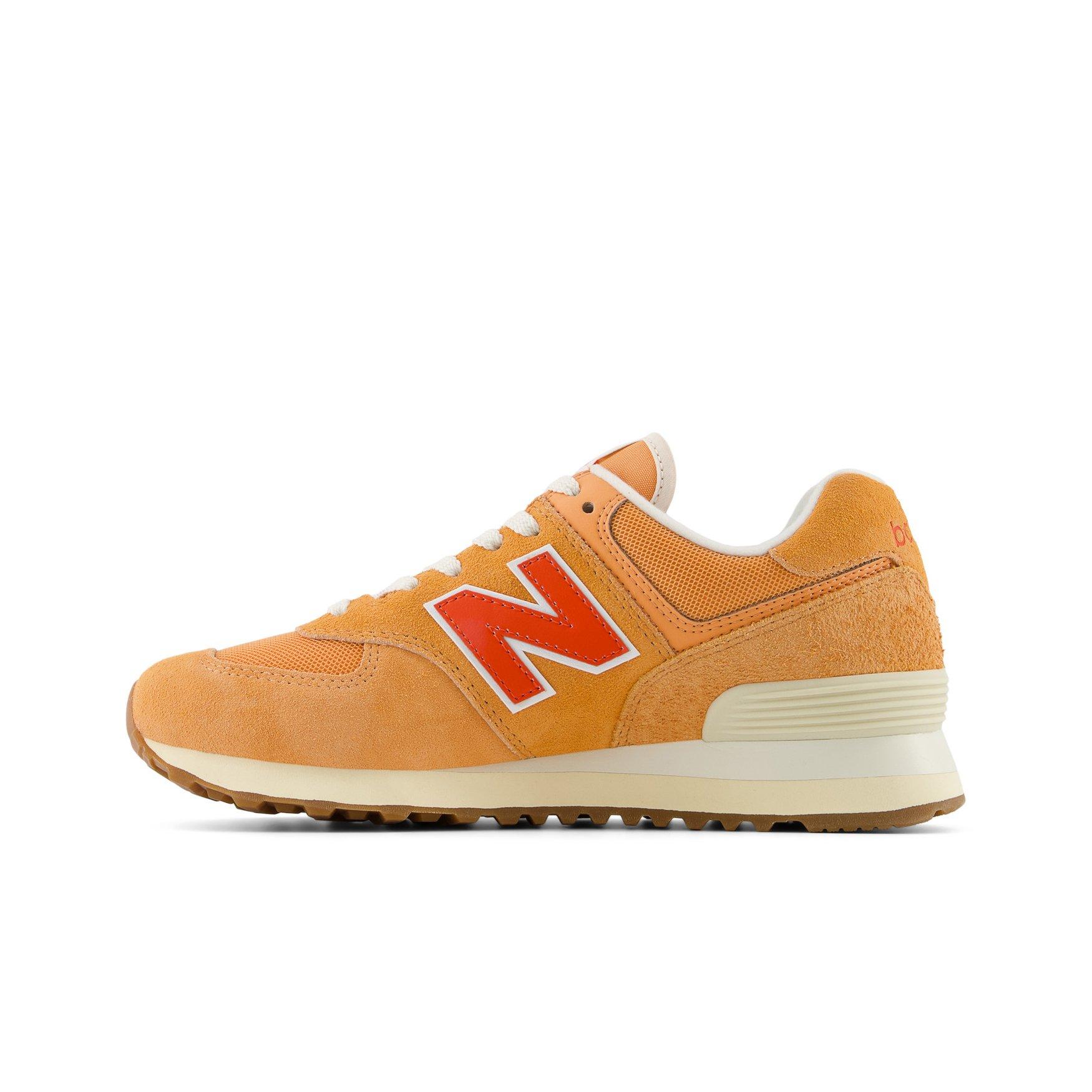 New Balance 574 Women's "Orange/White" Shoe