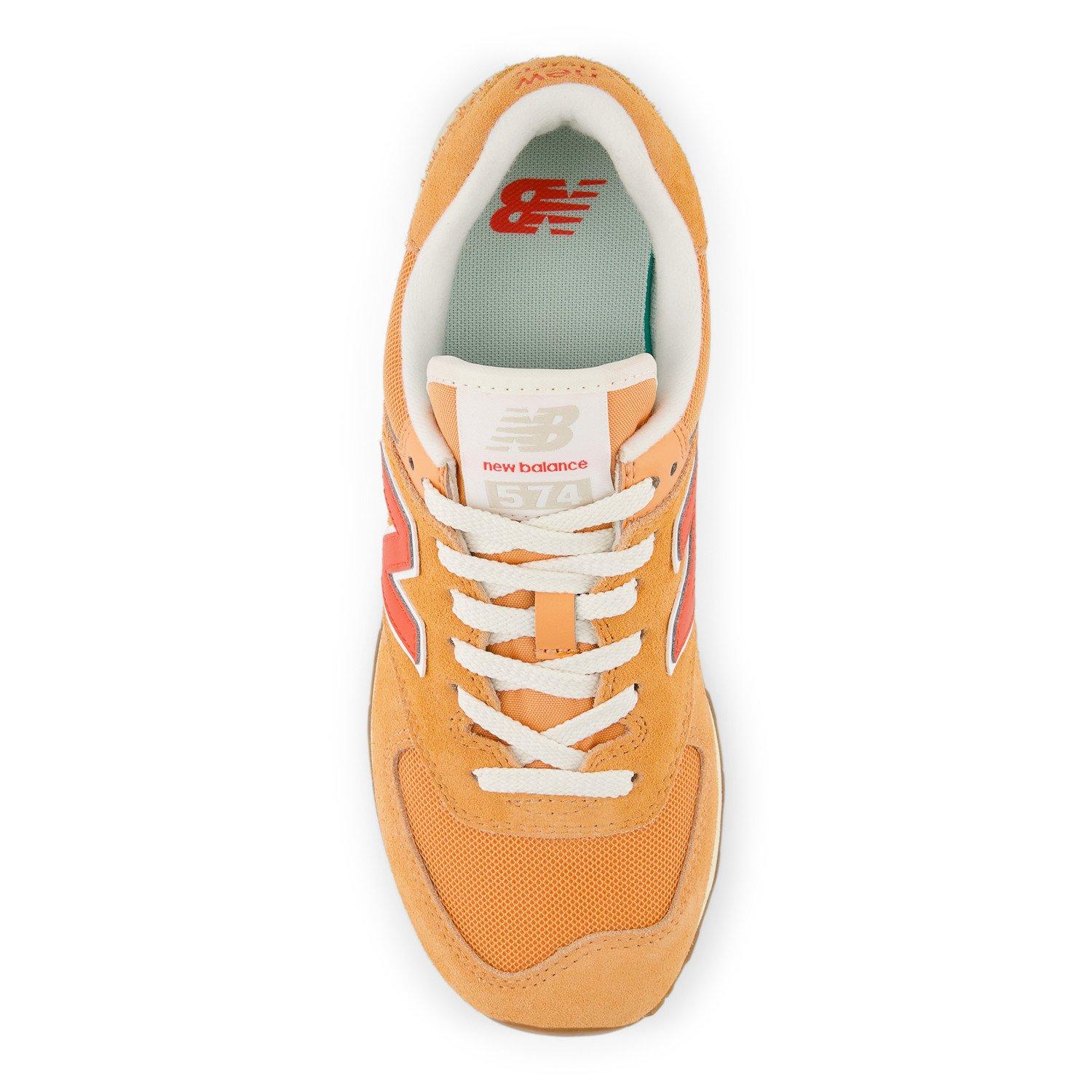 New Balance 574 Women's "Orange/White" Shoe