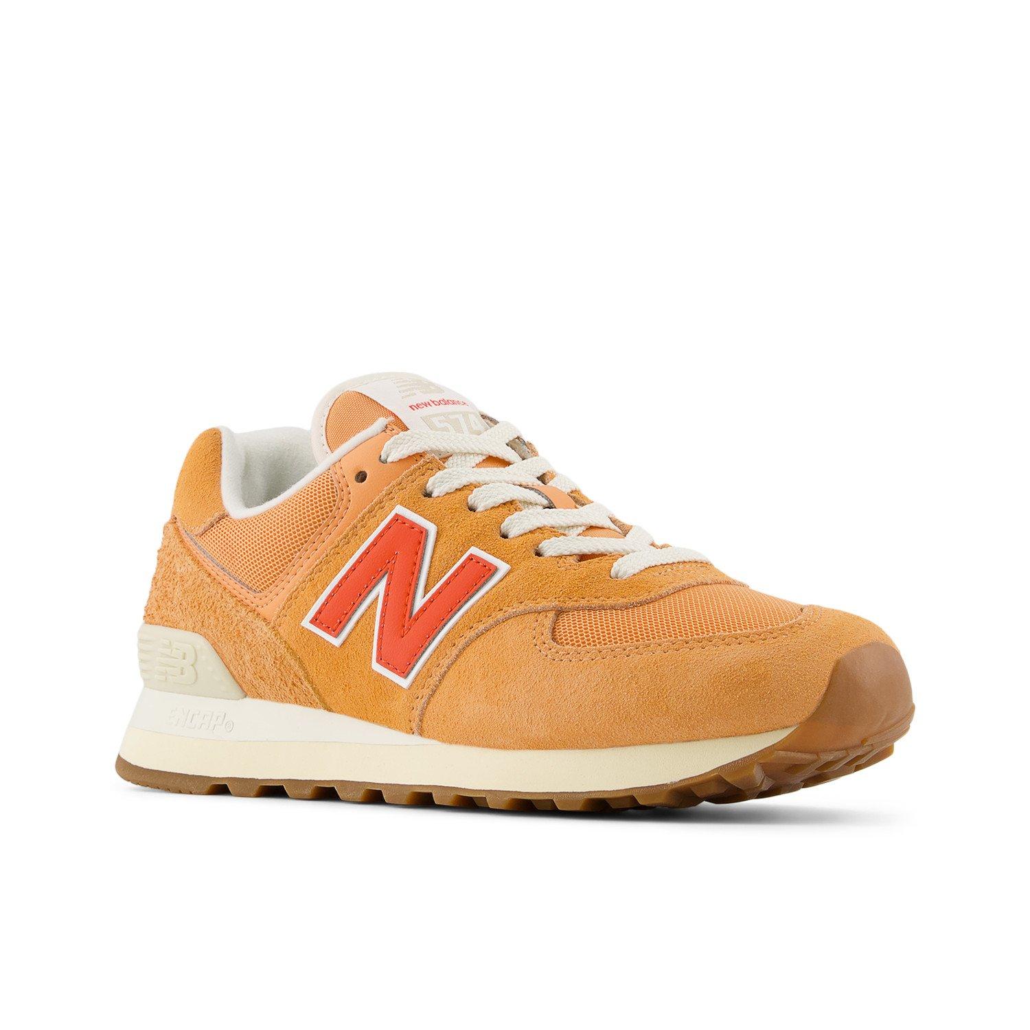 New Balance 574 Women's "Orange/White" Shoe