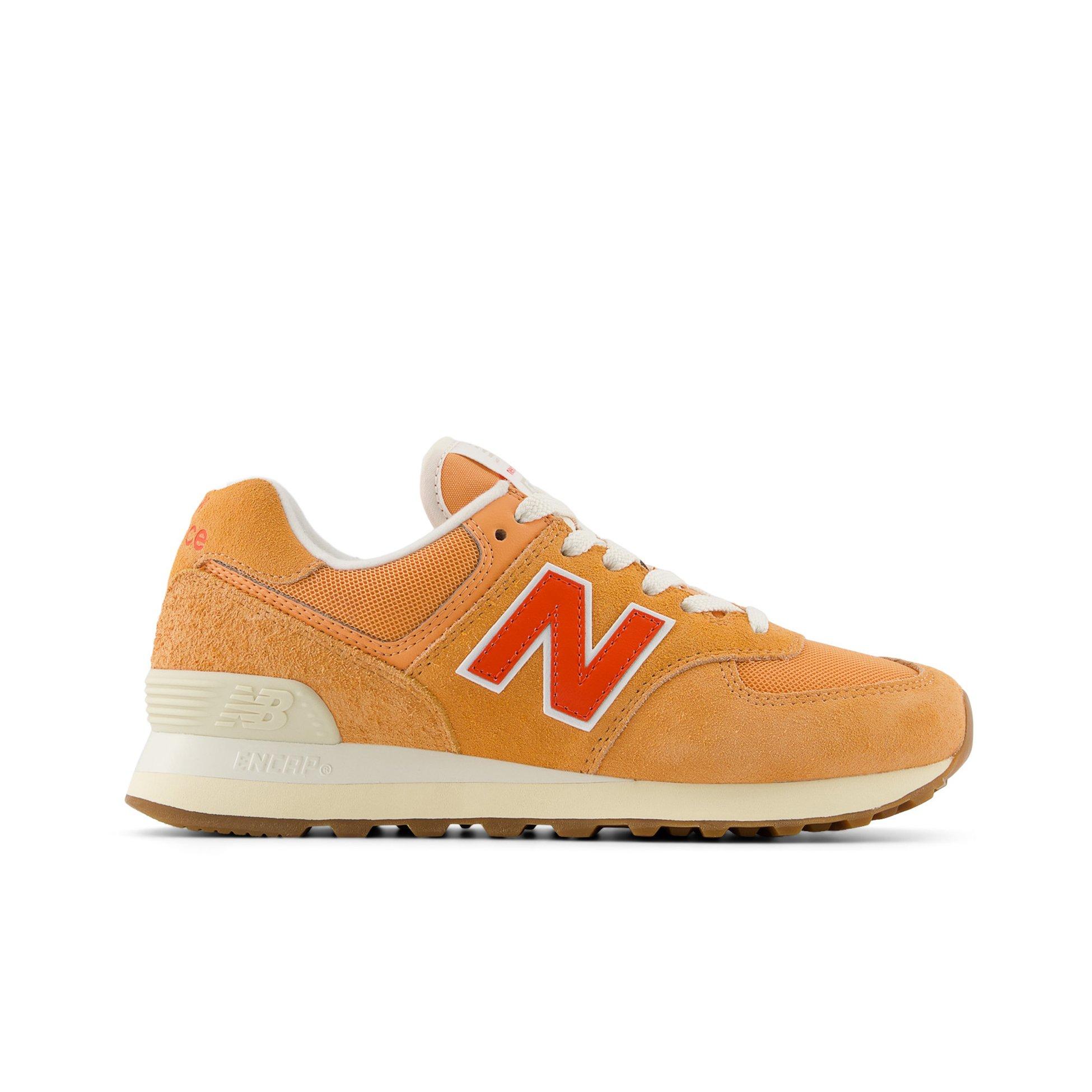 New Balance 574 Women's "Orange/White" Shoe