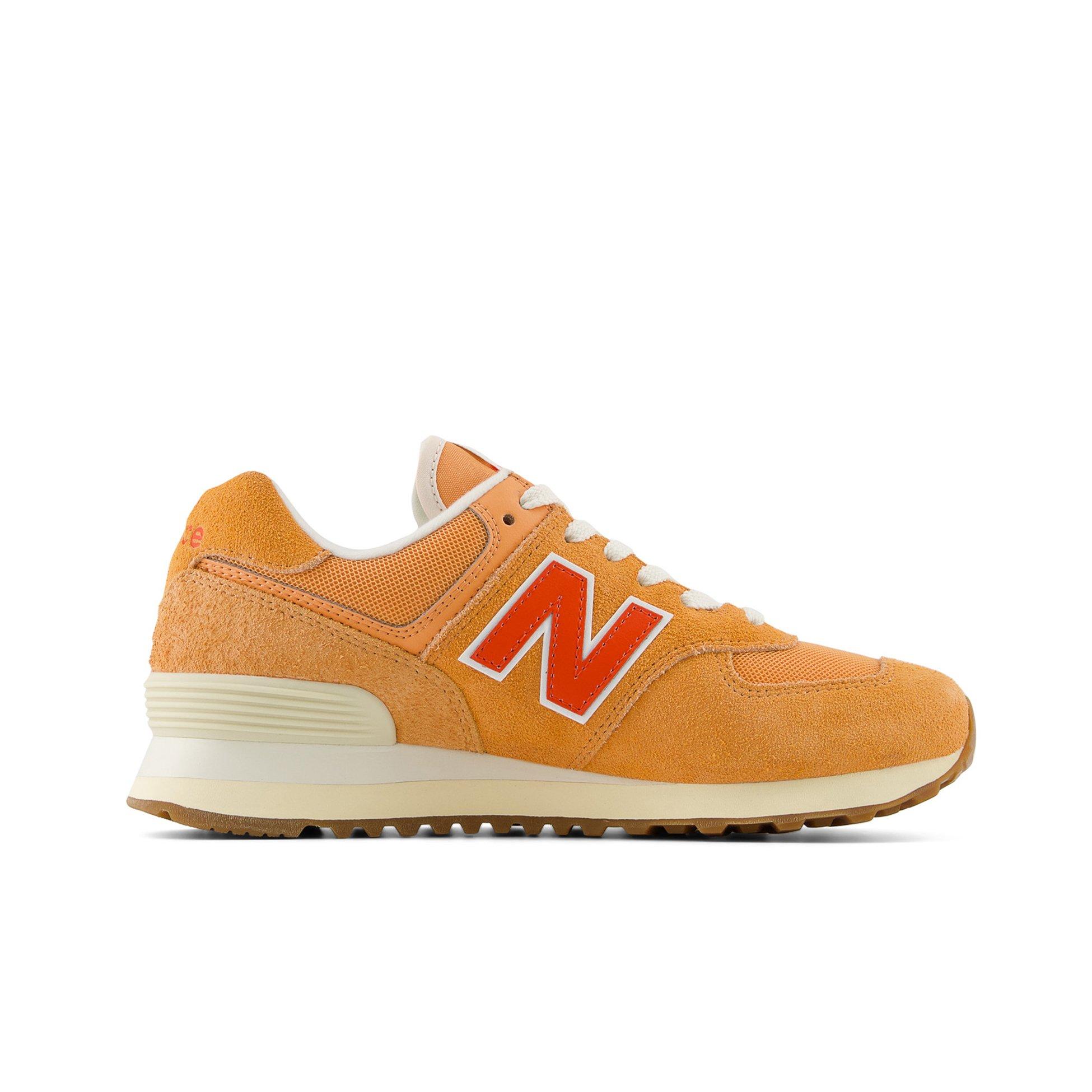 New Balance 574 Women's "Orange/White" Shoe