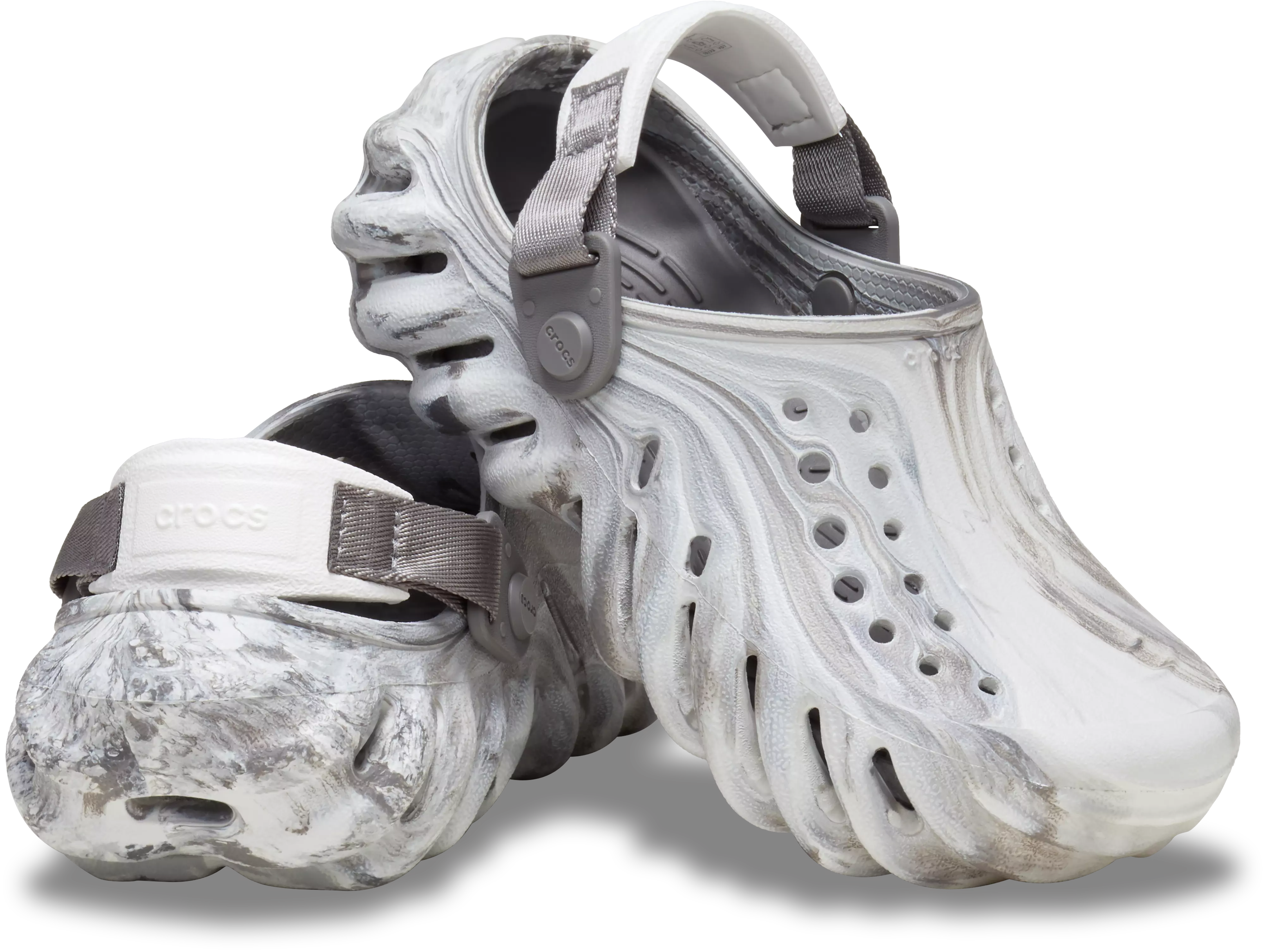 Crocs Echo Marbled "Moonlight" Grade School Boys' Clog - GREY