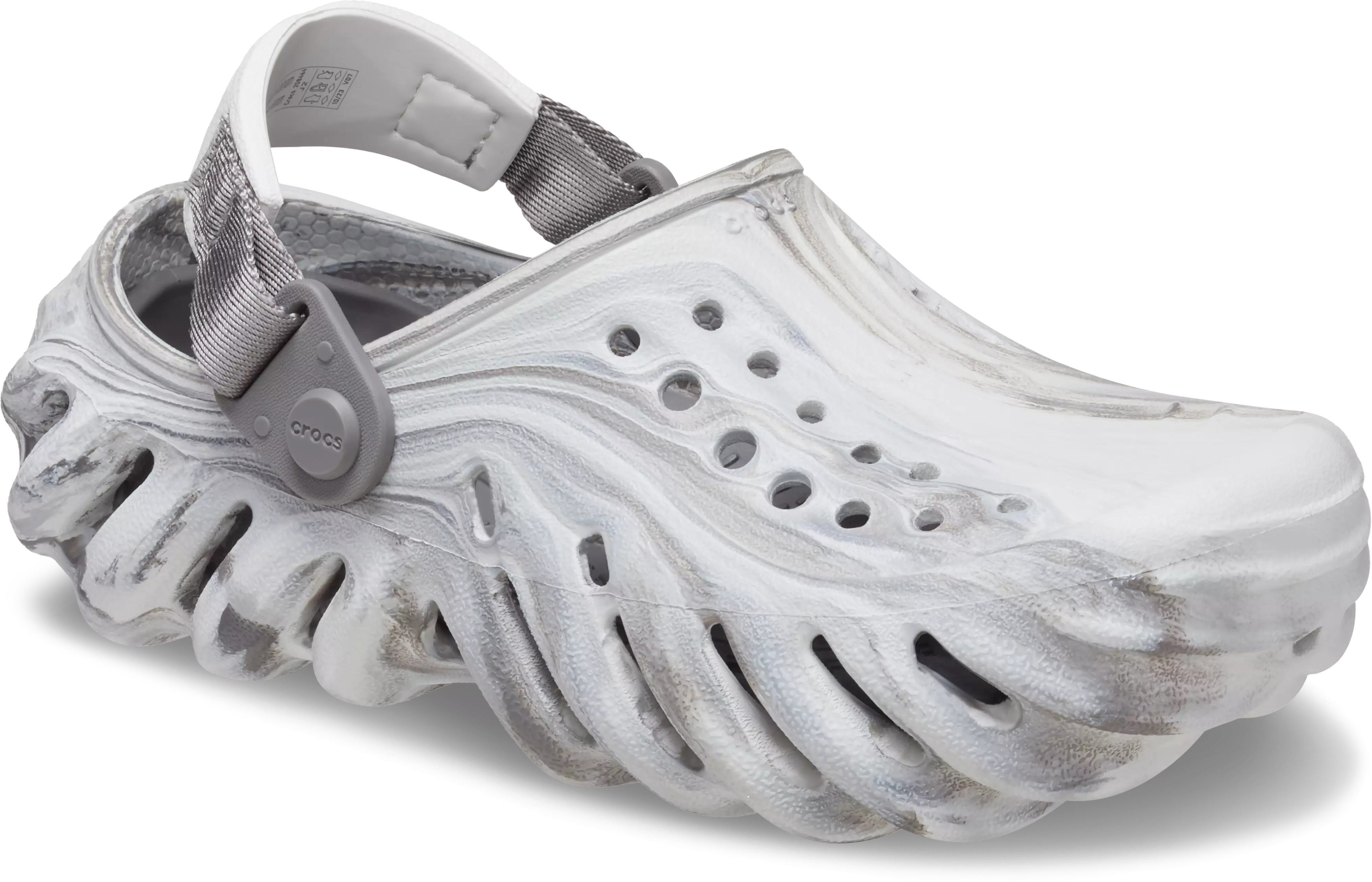 Crocs Echo Marbled "Moonlight" Preschool Boys' Clog - GREY