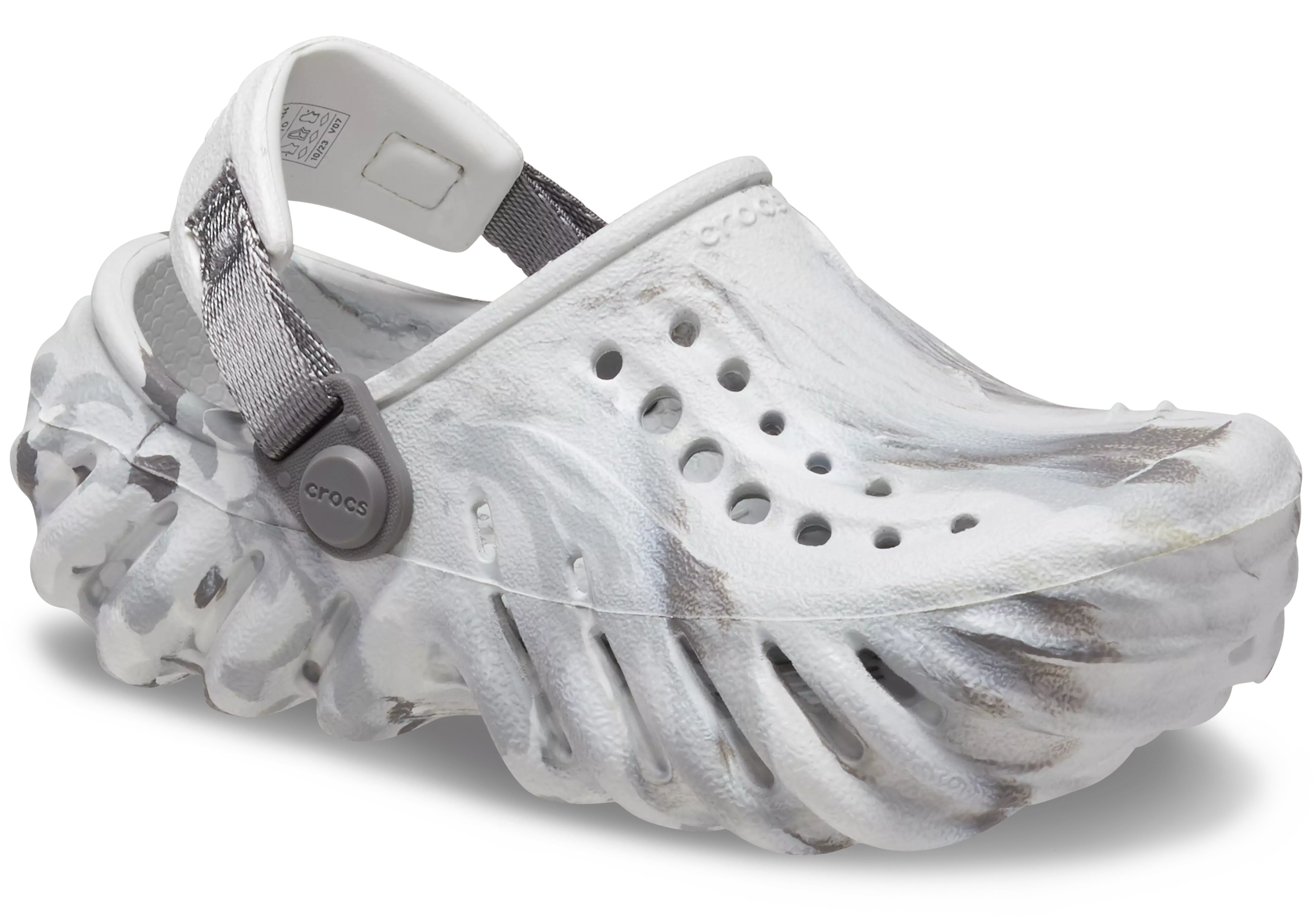 Crocs Echo Marbled "Moonlight" Toddler Boys' Clog - GREY