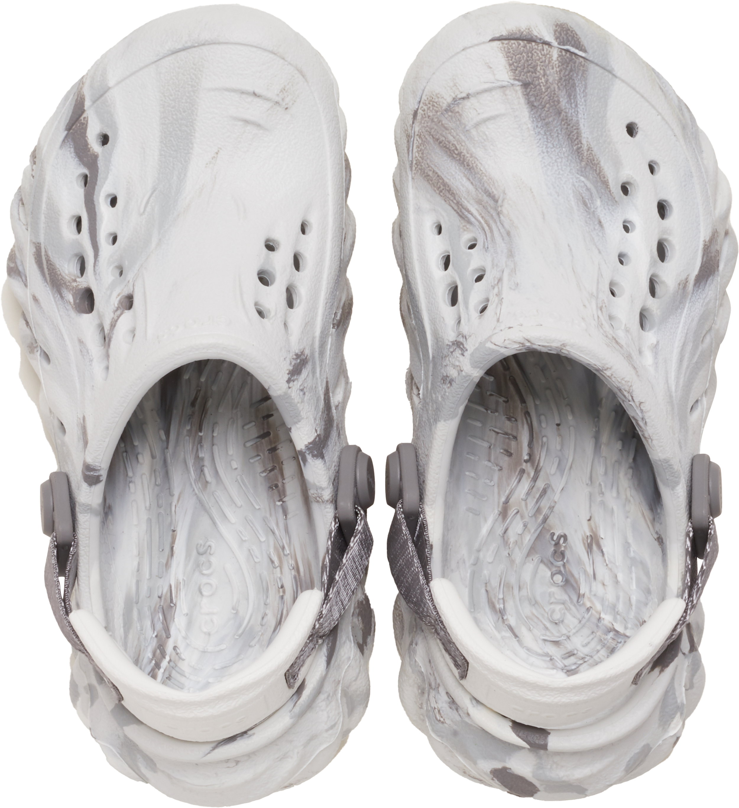 CROCS Echo Marbled Clog Marble Gray and White / Moonlight Clogs Size 8 Junior Crocs Echo Marbled  main image 4
