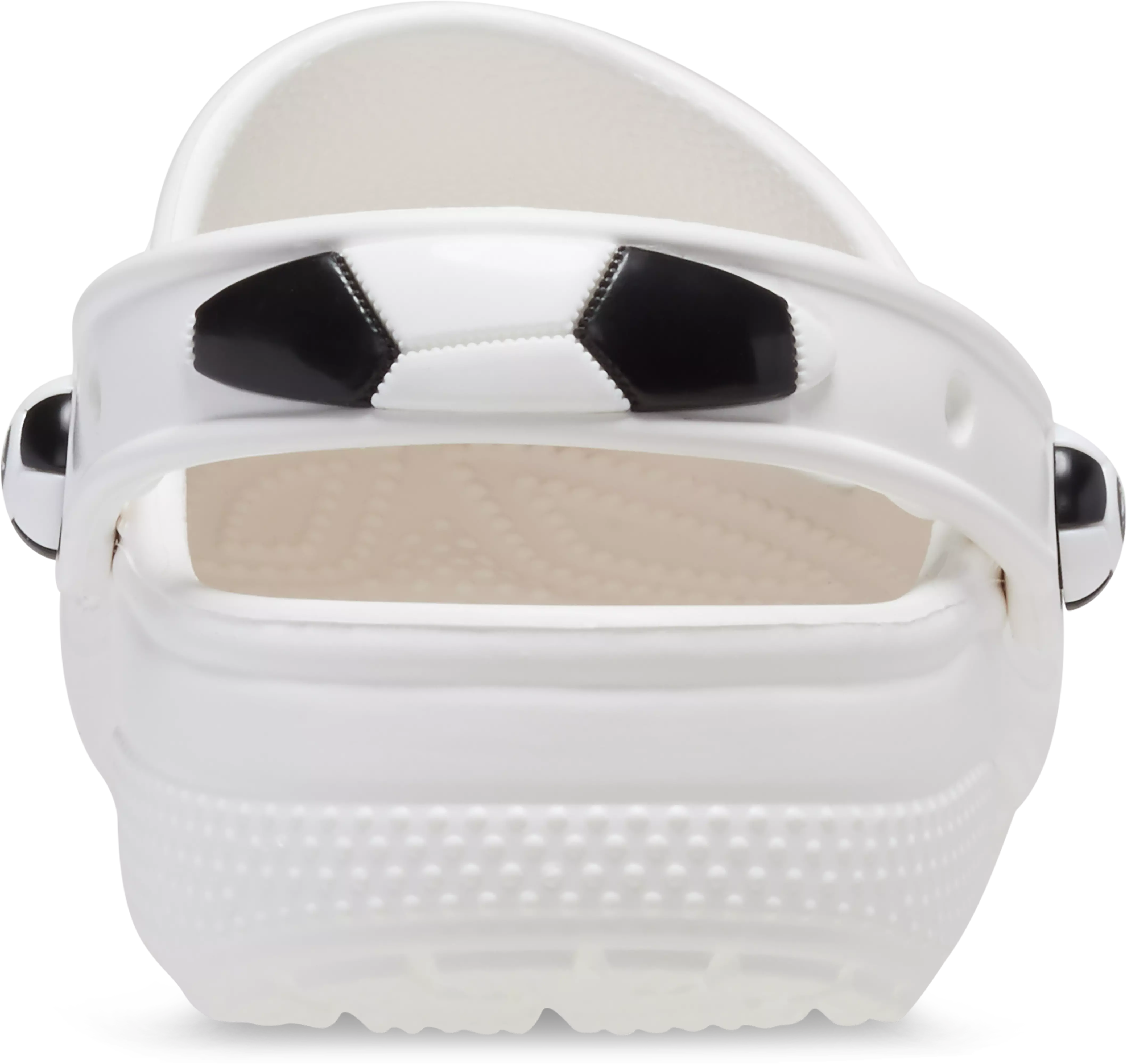 Crocs Classic "Soccer Ball" Toddler Boys' Clog - WHITE/BLACK