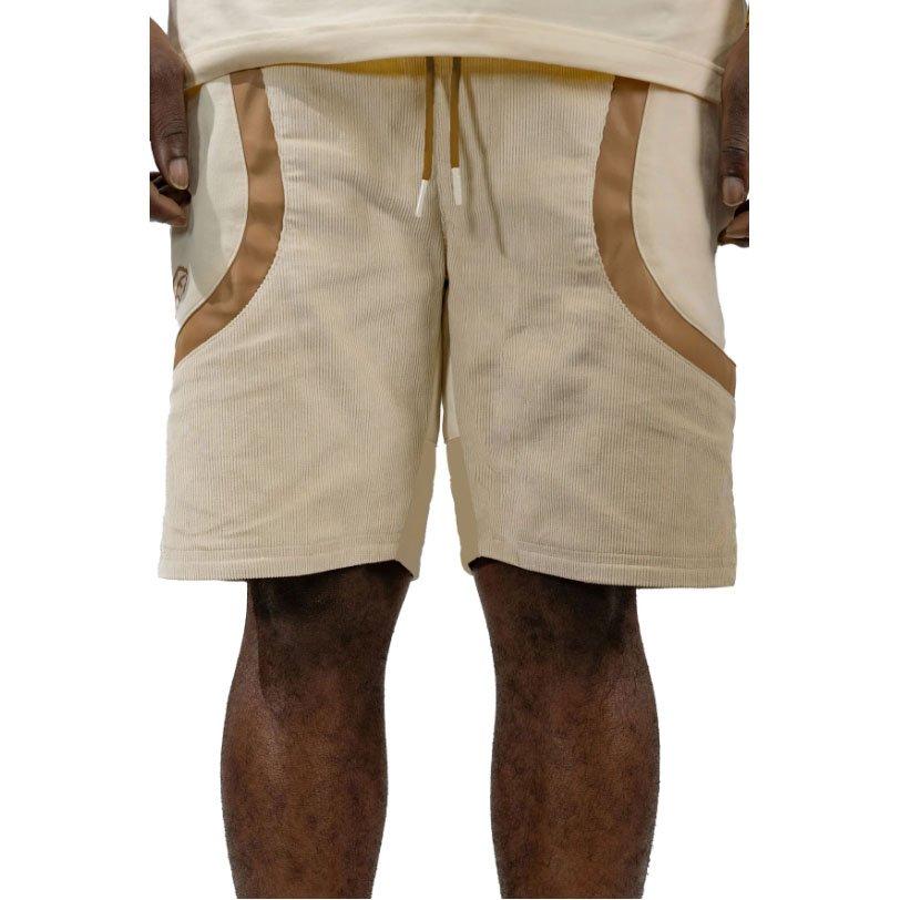 Blac Leaf Men's Elite Corduroy Shorts -Beige - BEIGE