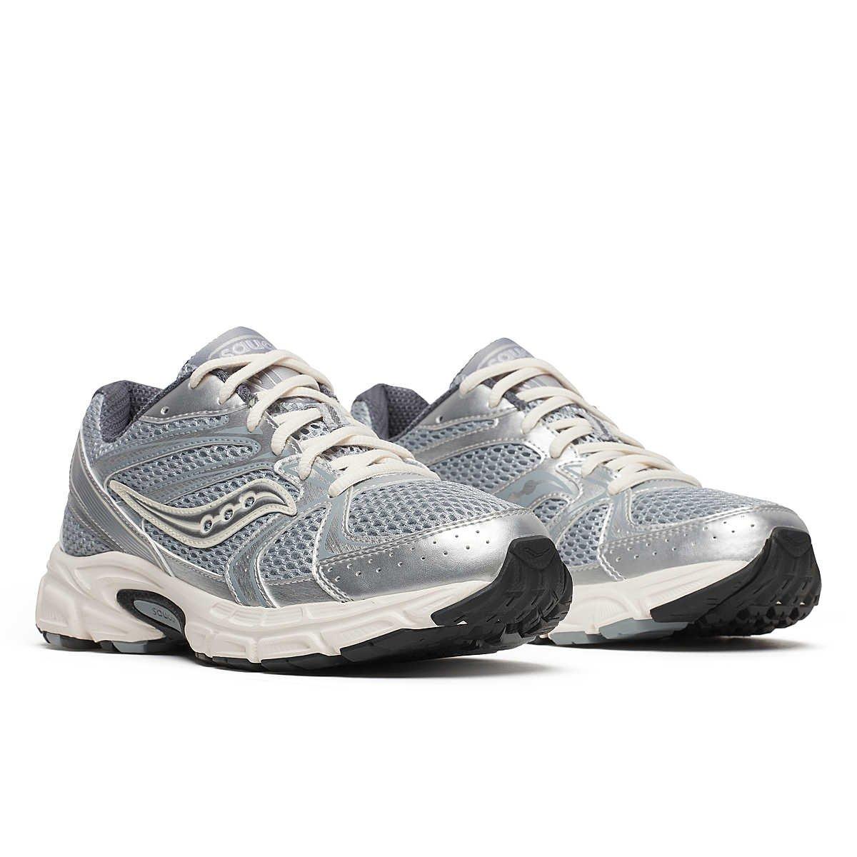 Saucony Grid Ride Millennium "Silver/Cream" Women's Running Shoe - SILVER Thumbnail View 3