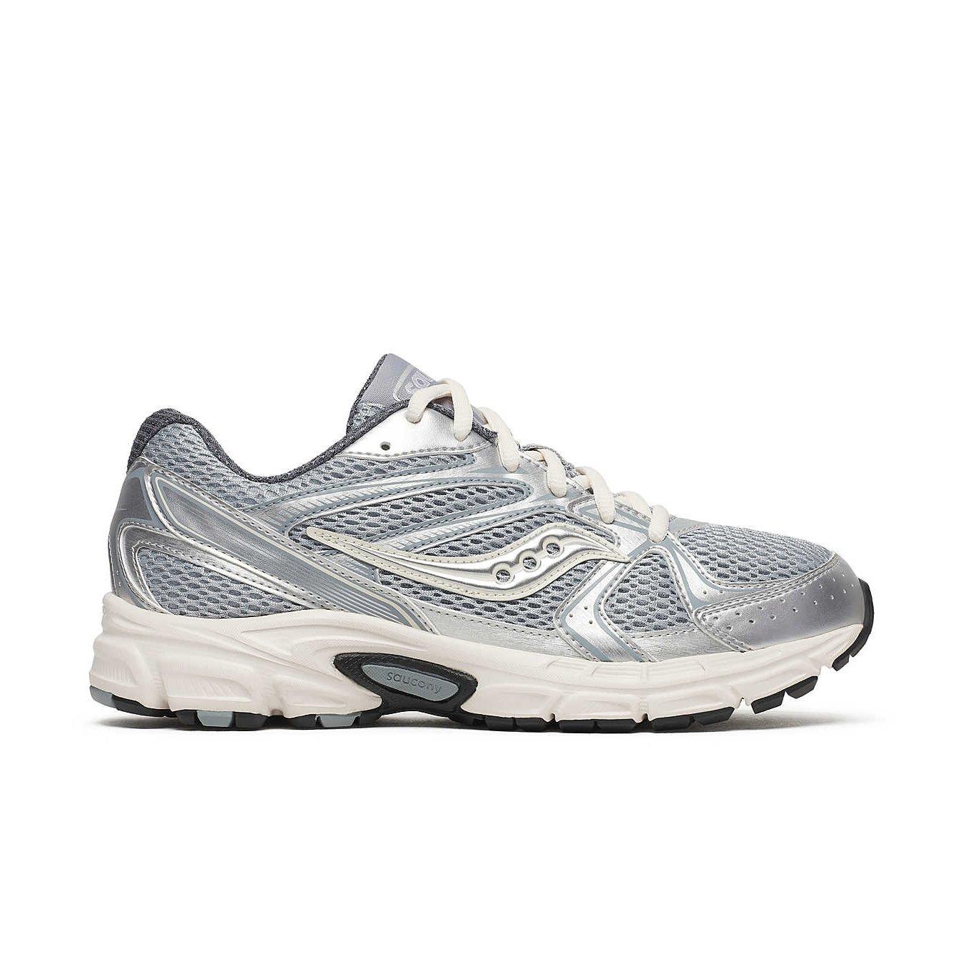 Saucony Grid Ride Millennium "Silver/Cream" Women's Running Shoe - SILVER Thumbnail View 1