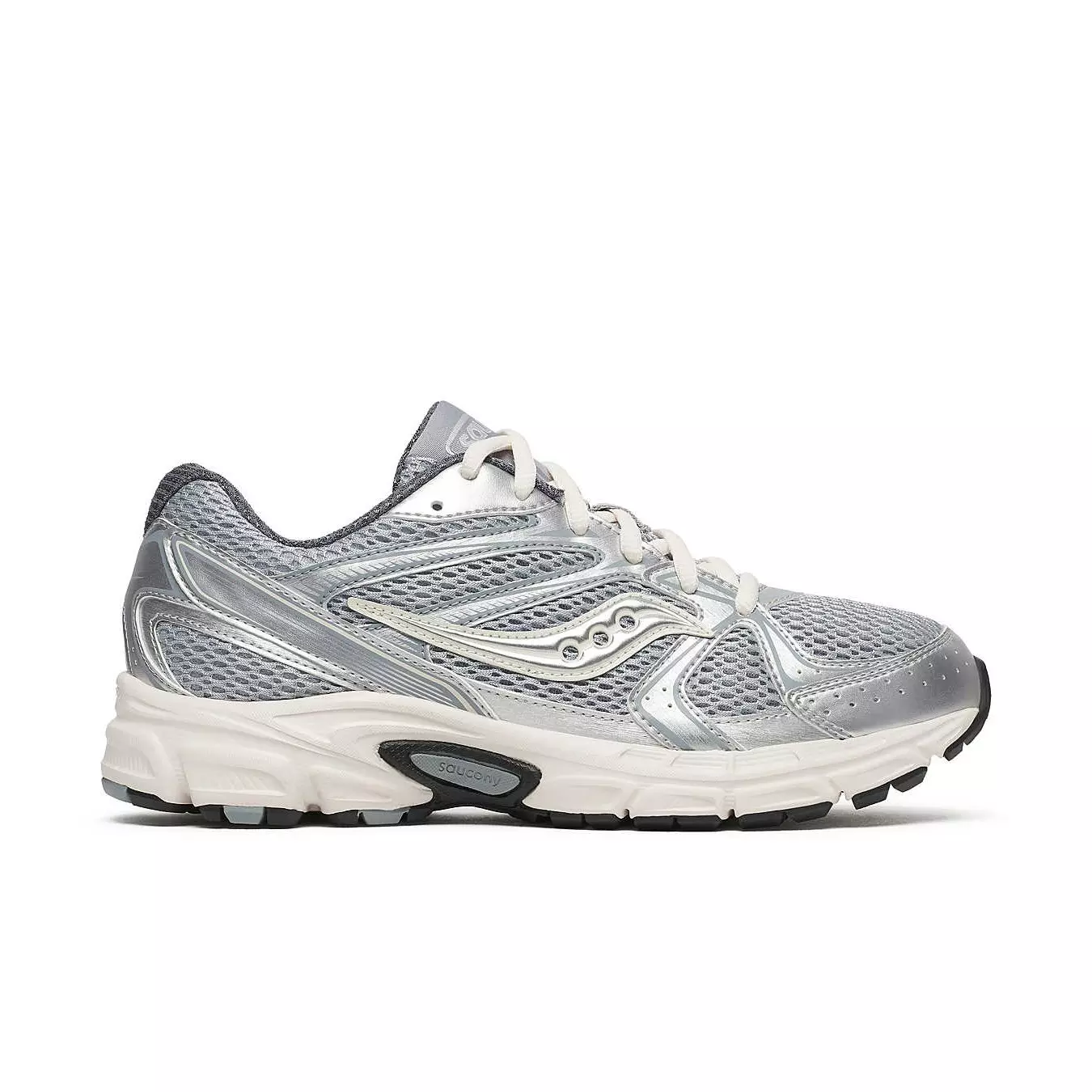 Saucony Grid Ride Millennium "Silver/Cream" Women's Running Shoe - SILVER