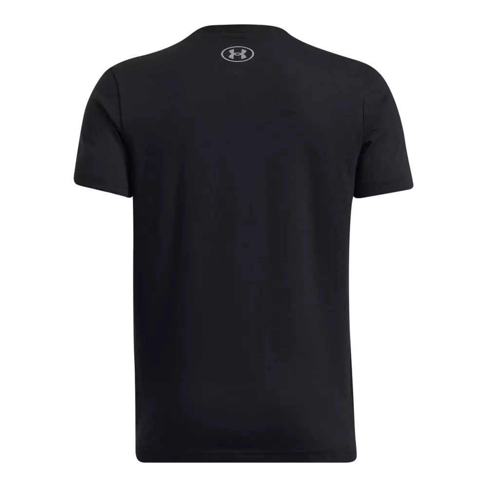 Under Armour Big Boys' Branded Novelty Tee - BLACK/GREY