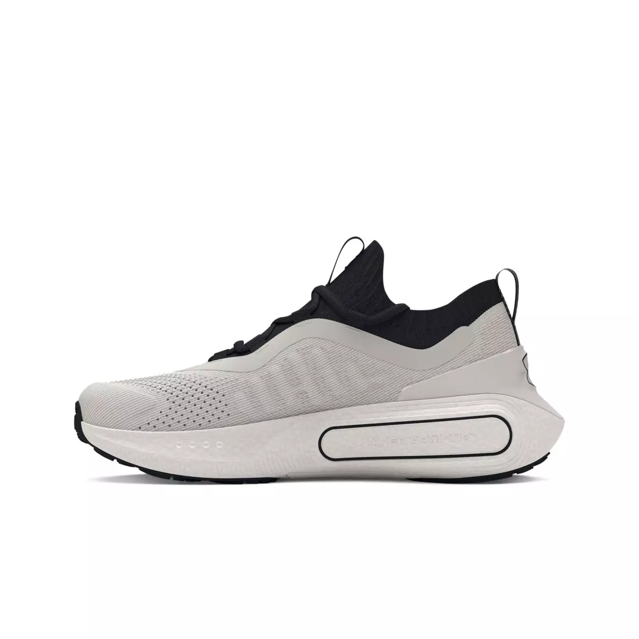 Under Armour Phantom 4 "White/Black" Grade School Boys' Running Shoe - WHITE/BLACK