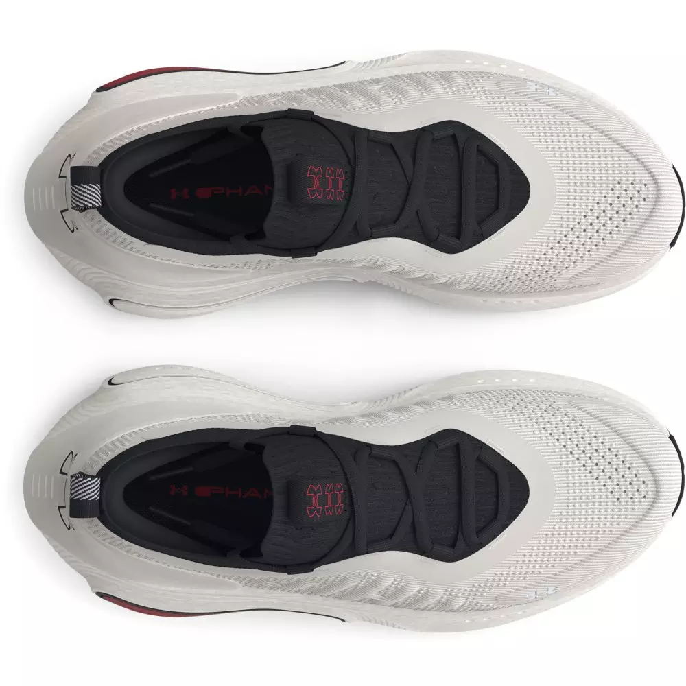 Under Armour Phantom 4 "White/Black" Grade School Boys' Running Shoe - WHITE/BLACK