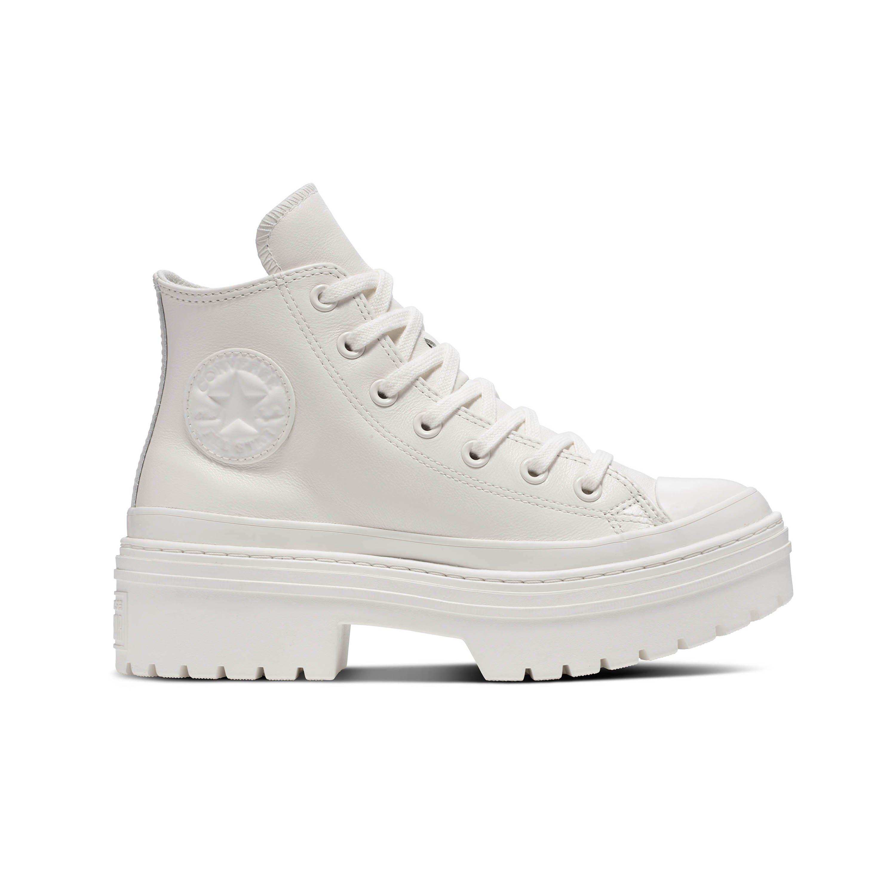 Converse Chuck Taylor All Star Lugged Heel Leather Egret Off White Women s Shoe Hibbett