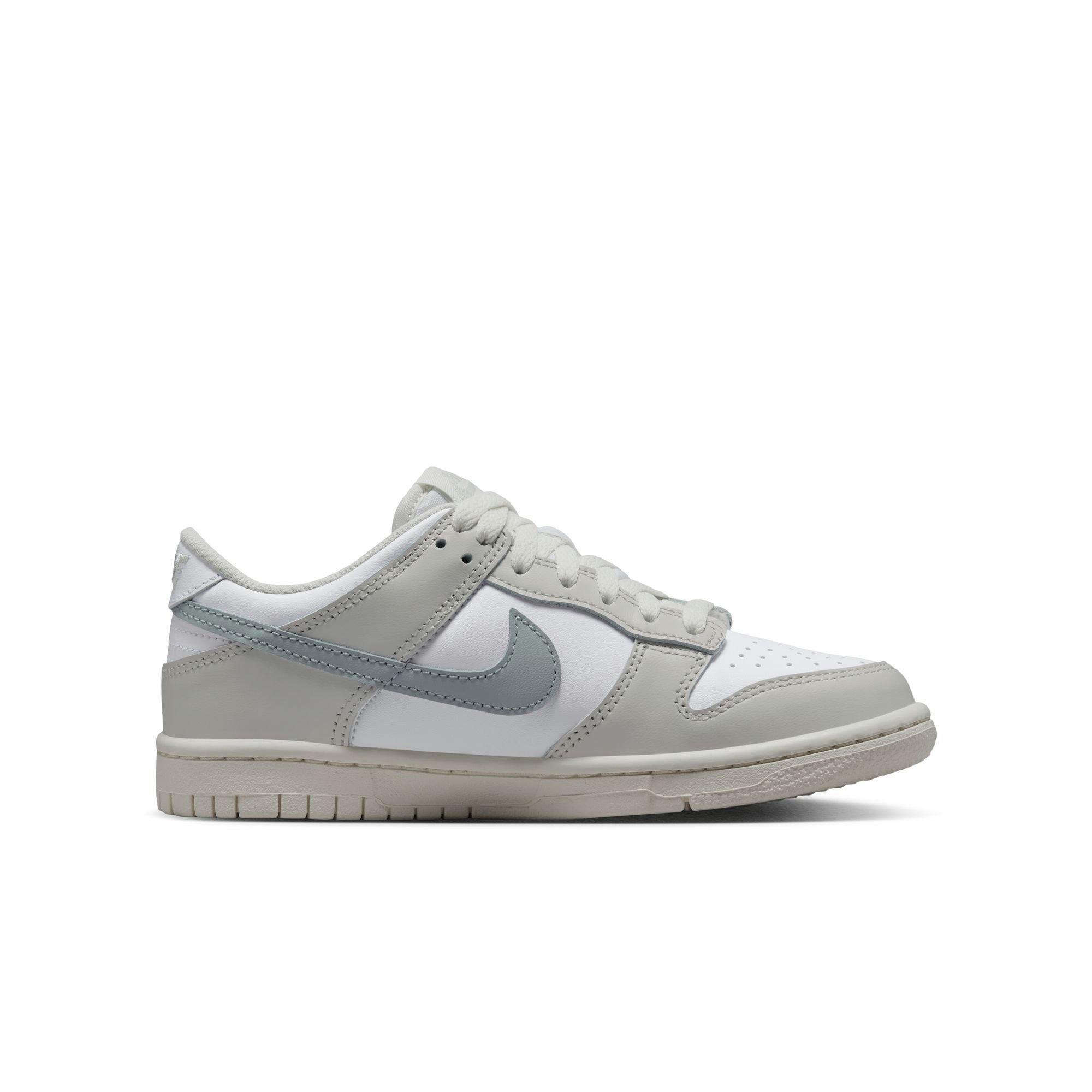 Nike Dunk Low Grade School Girls' "White/Light Silver/Phantom" Shoe