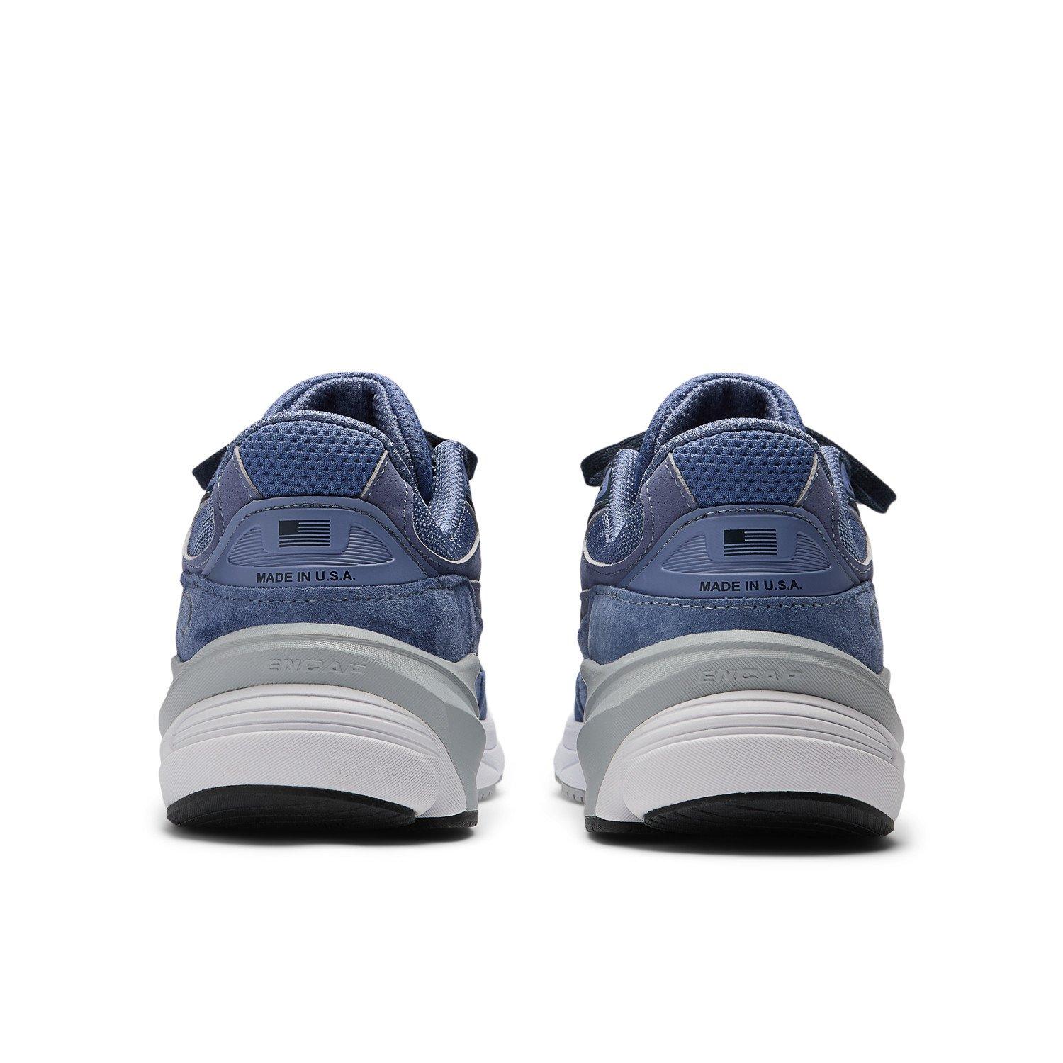 NEW NEW BALANCE men\'s 990v6 trainer shoes in purple with navy New Balance 990v6  main image 2