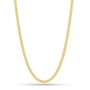 King Ice 5mm 14K Gold Plated Cuban Curb Necklace