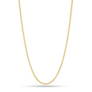 King Ice 14k Gold Plated 3mm Franco Chain Necklace