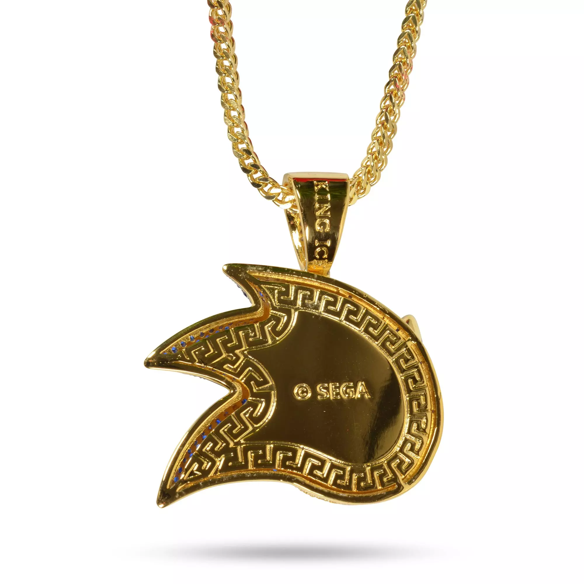 King Ice Sonic The Hedgehog Necklace - BLUE