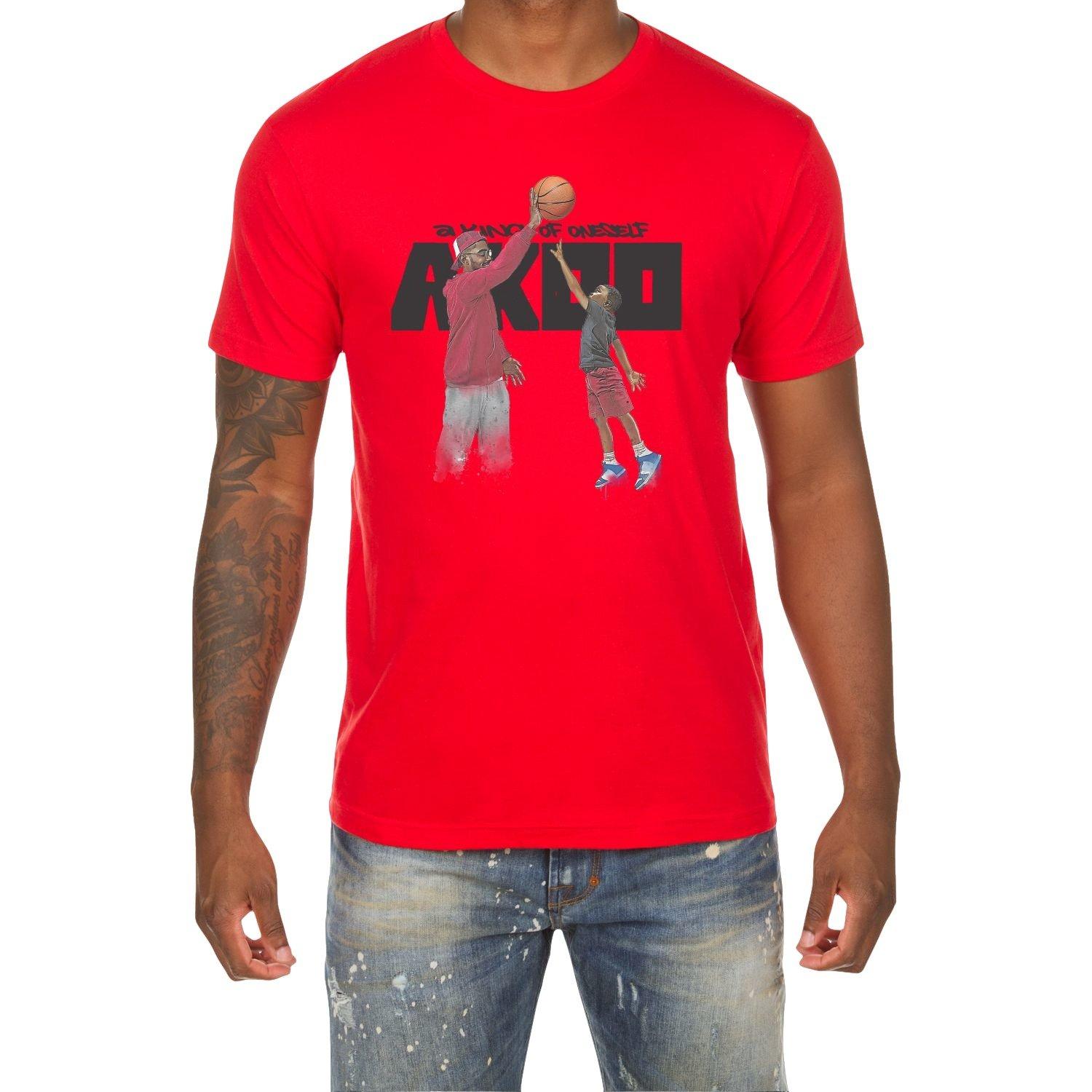 AKOO Hoops Men's Red Tee