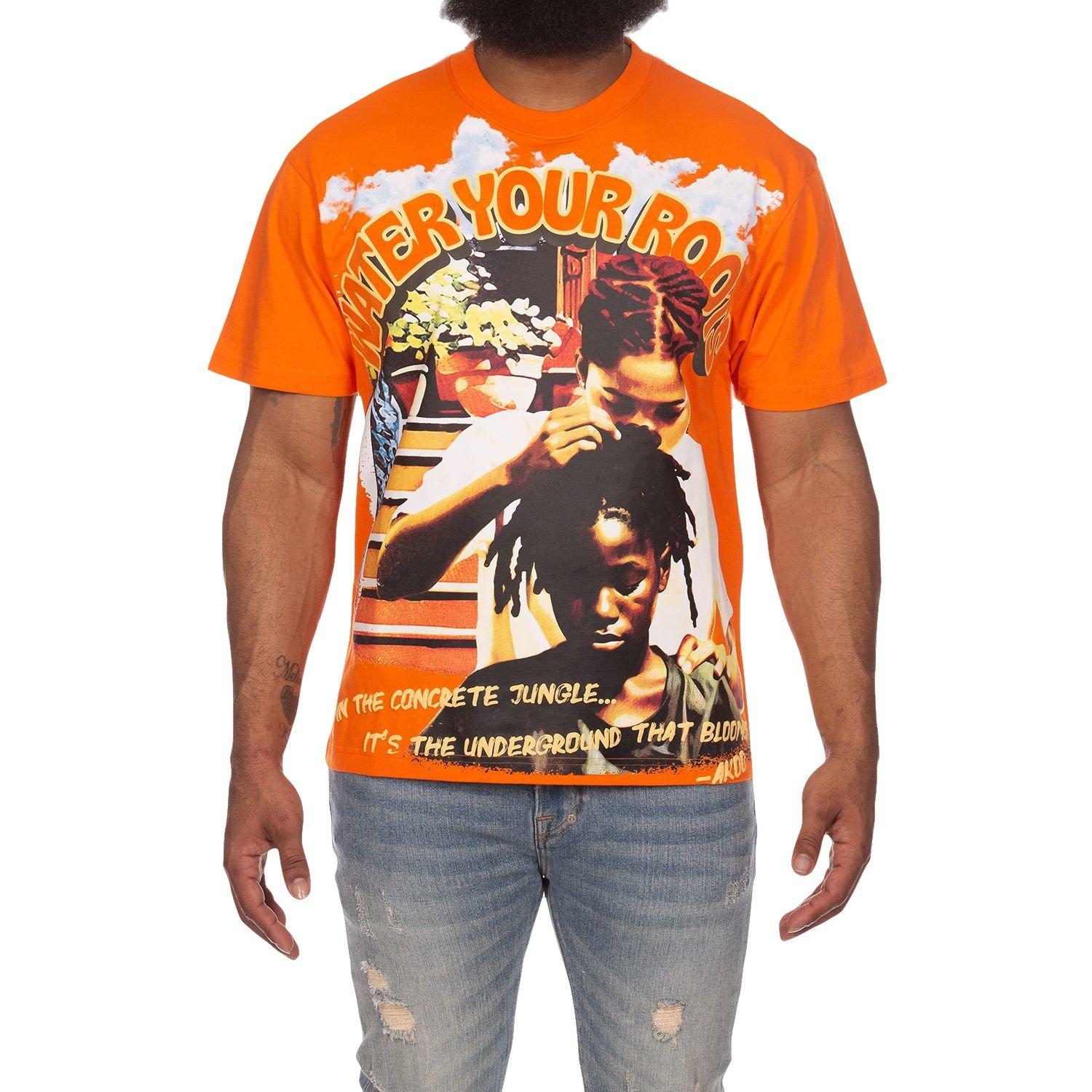 AKOO Water Your Boots Men's Orange Tee