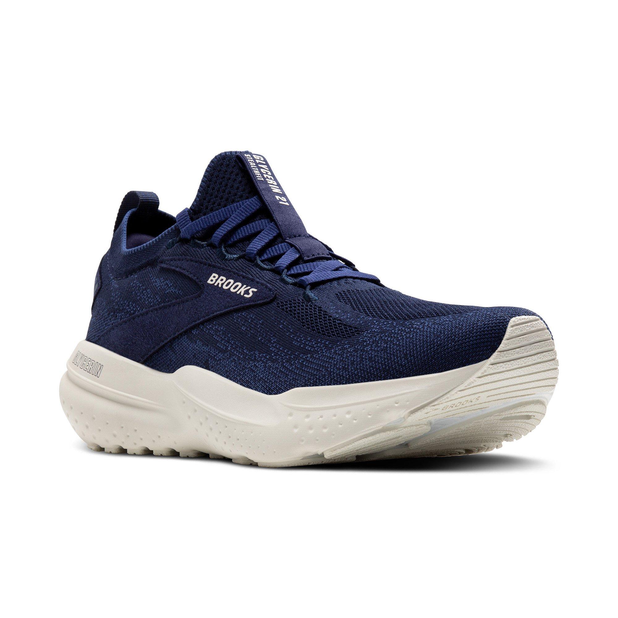Brooks Glycerin StealthFit 21 "Navy" Men's Road Running Shoe - NAVY Thumbnail View 3